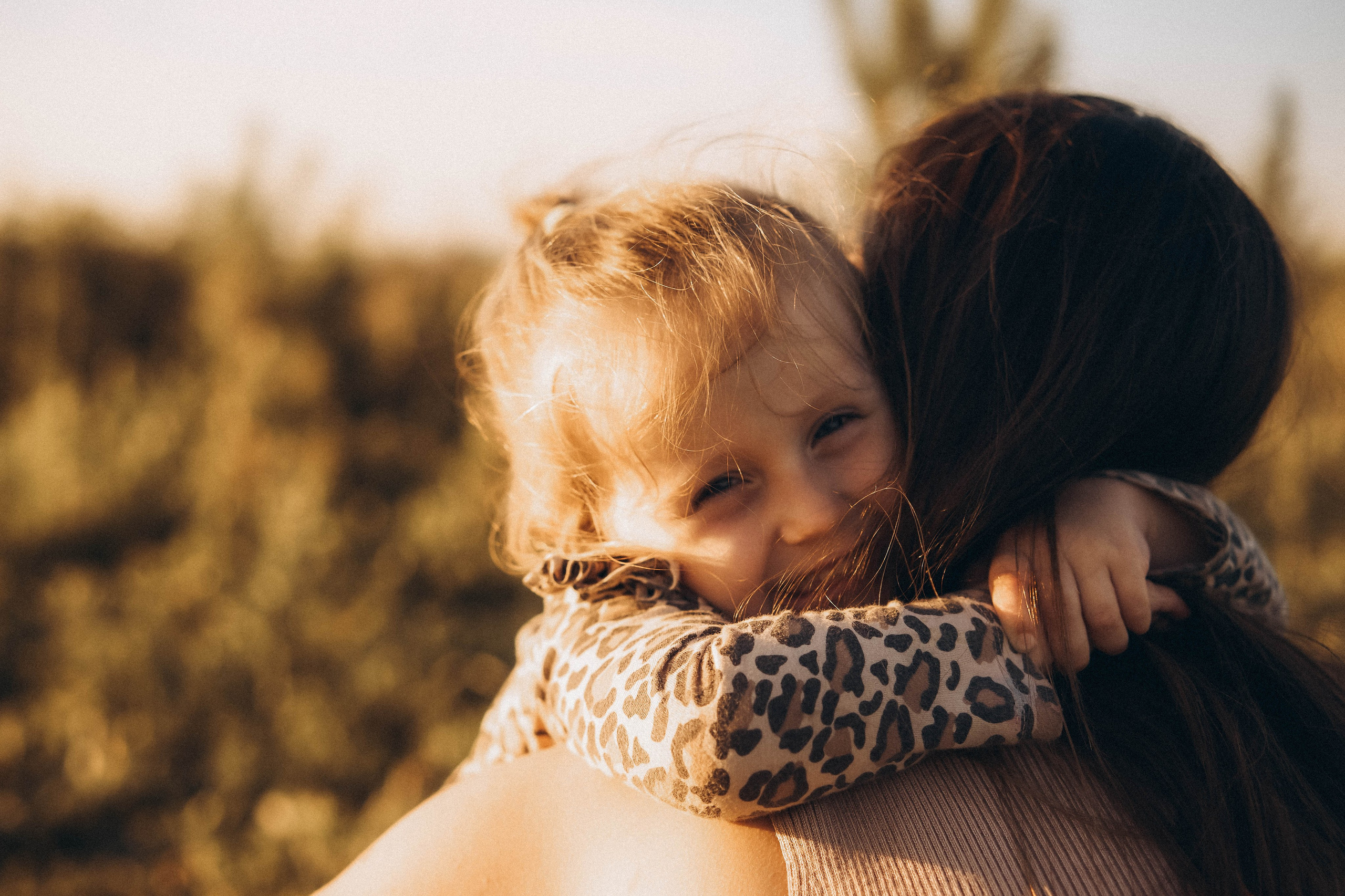 Семейная сьемка в поле на закате. Фотограф Екатеринбург Кокшарова Александра