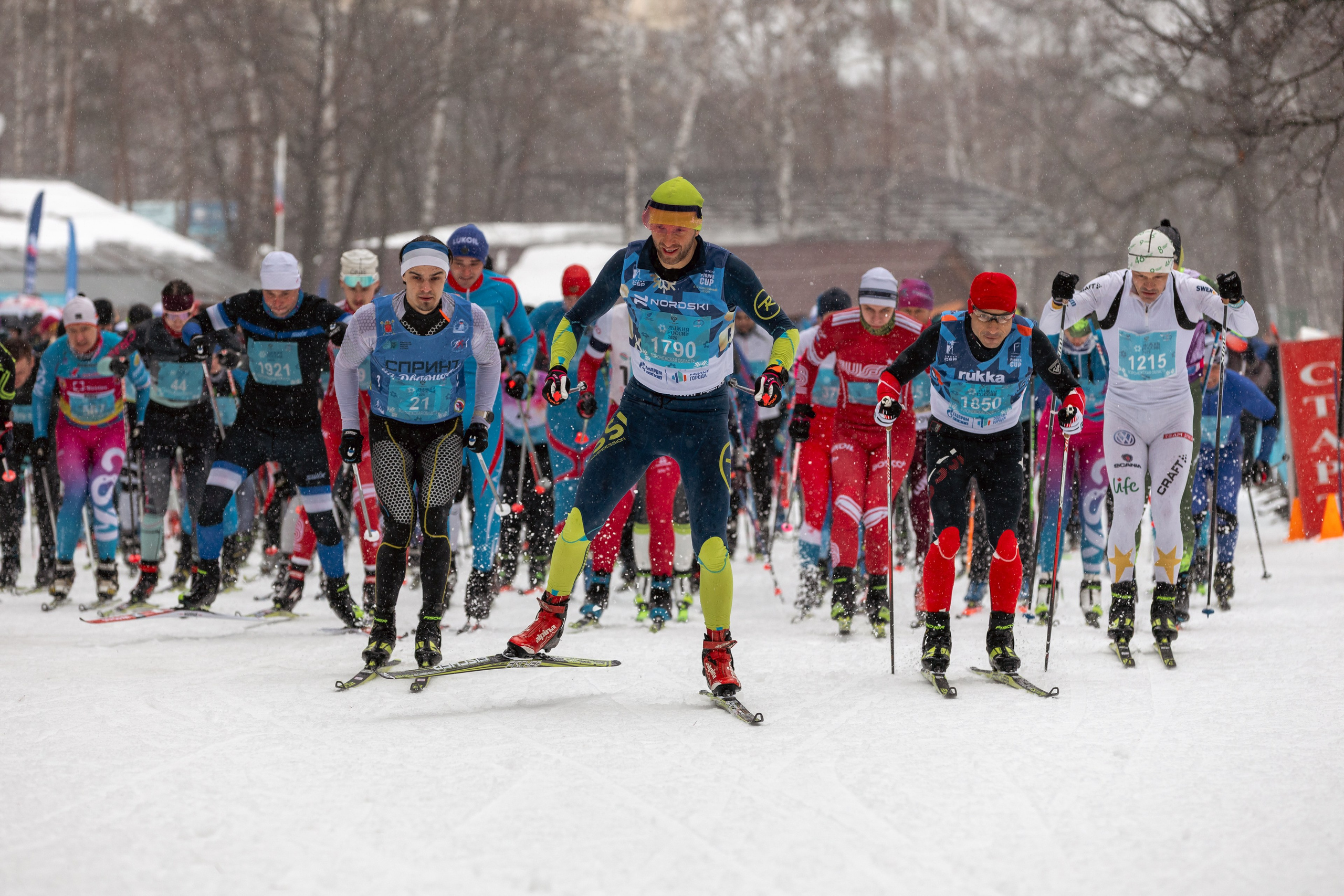 Лыжня России 2026: спортсмены. Александр Хрипушин фотограф Воронеж