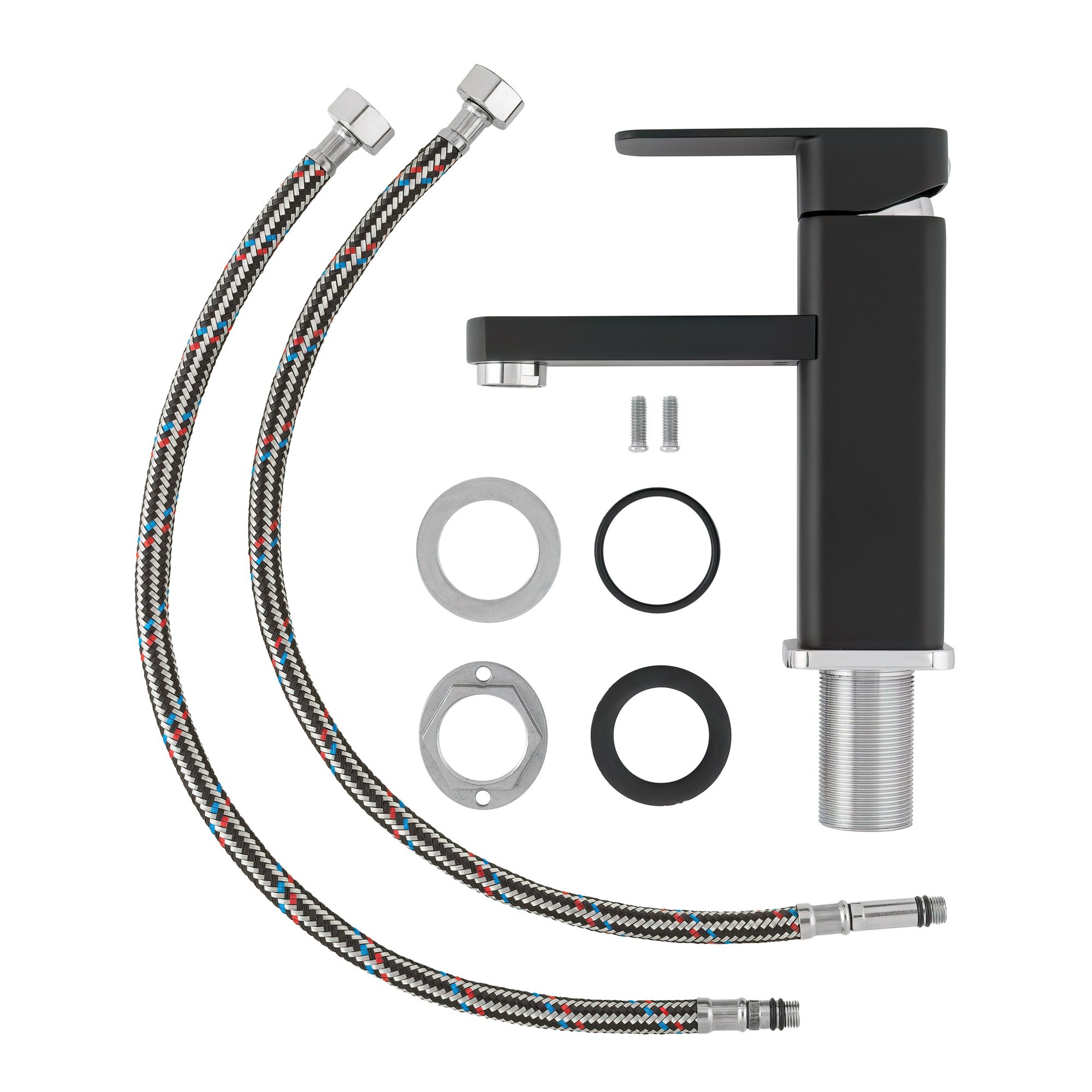 Элементы смесителя для раковины и комплектация