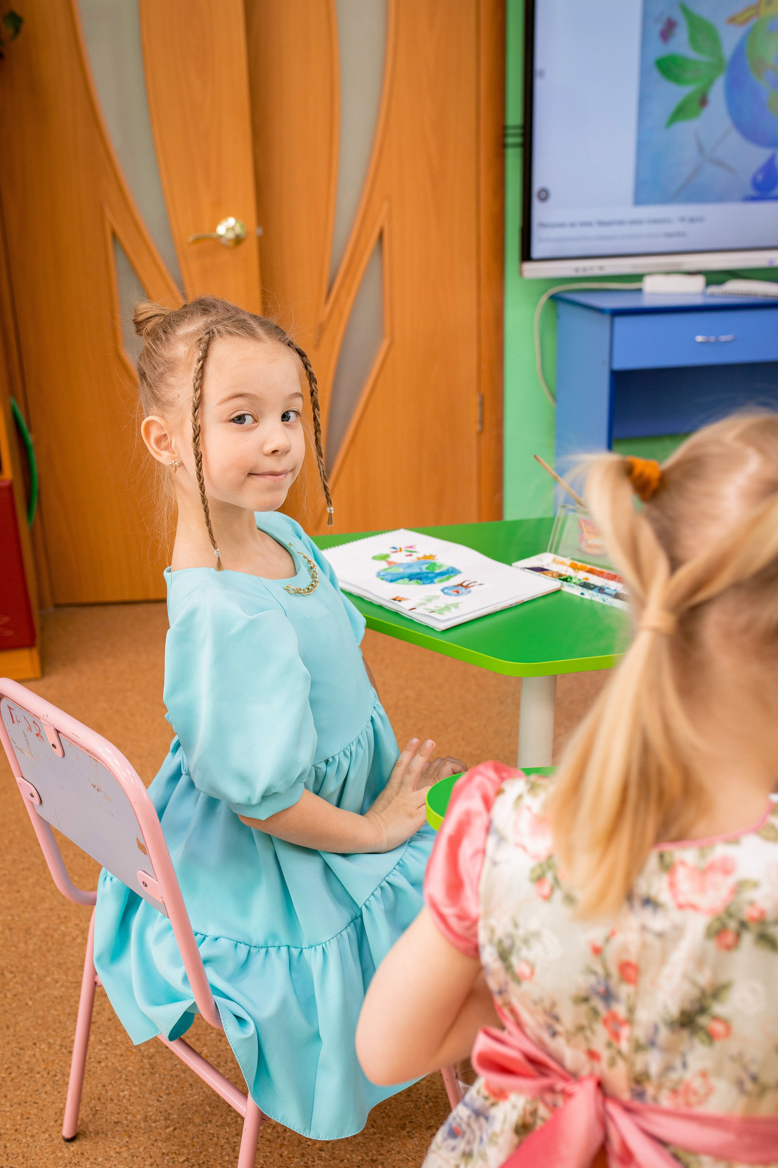 Степа, Даша и Алиса в детском саду. Семейный и детский фотограф город Тында Дарья