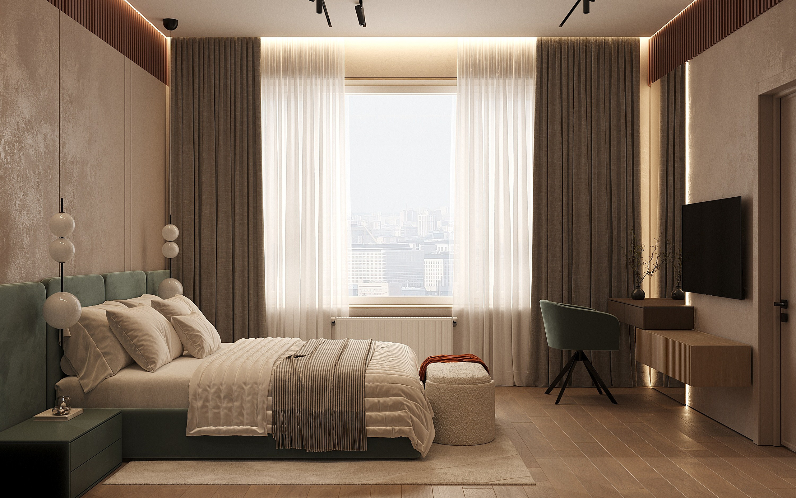 ЖК Символ 62 кв.м, г. Санкт-Петербург. 3d визуализатор Анастасия Науменко