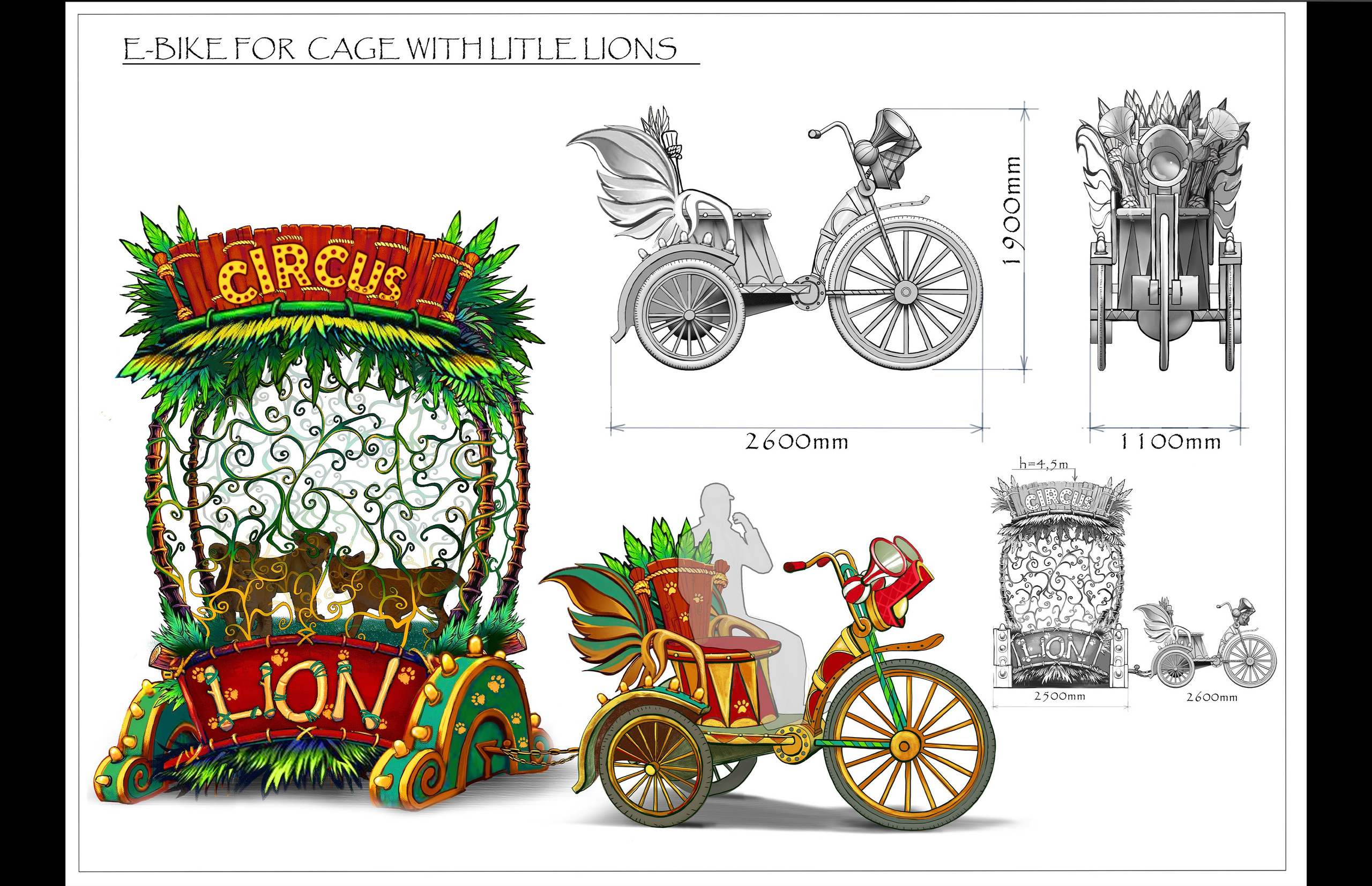 PLATFORMS FOR THEMED PARKS. Munina Dina. Set design portfolio