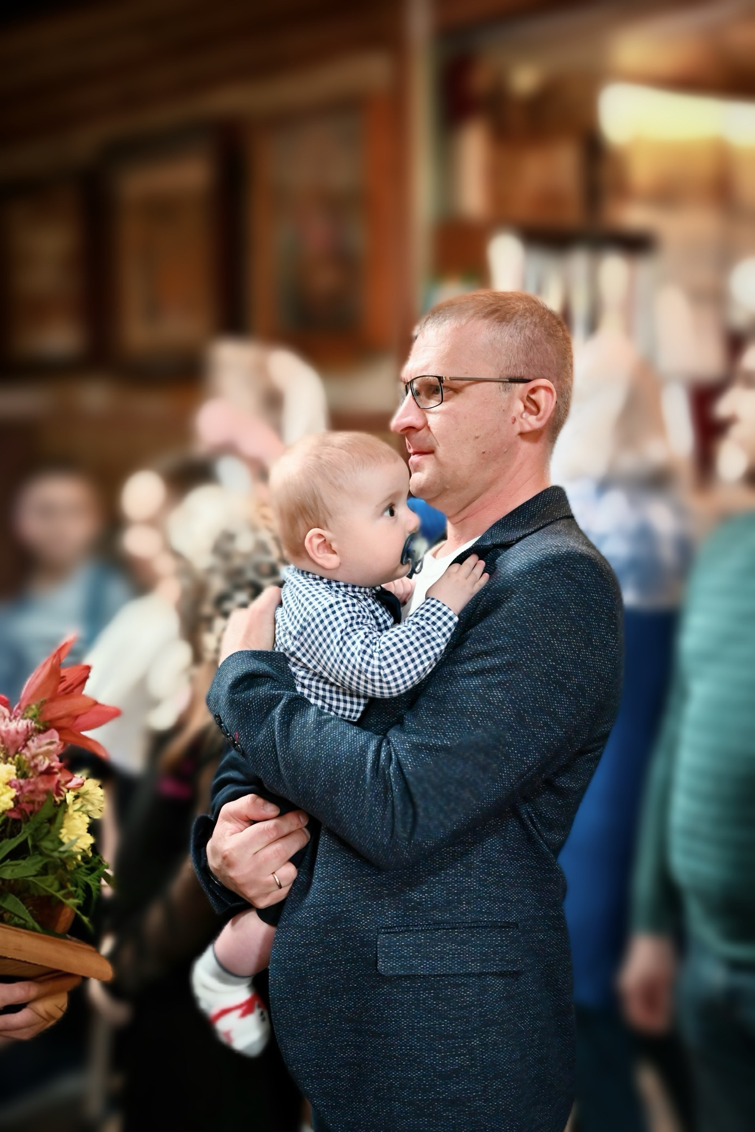 Крещение мама Лилия. Семейный и детский фотограф Москва