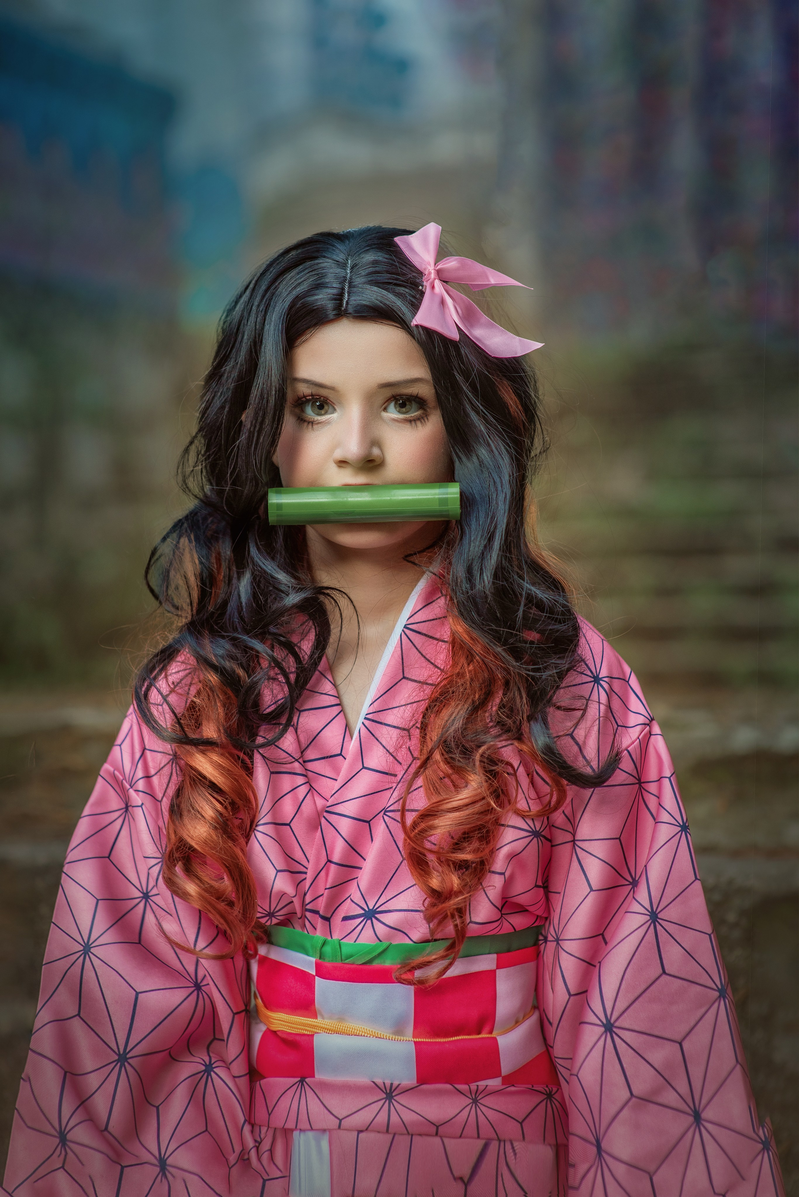 Художественная съёмка аниме (Танжиро и Незуко) (ретушь). Детский и семейный фотограф Краснодар / Сочи Сергеева Олеся