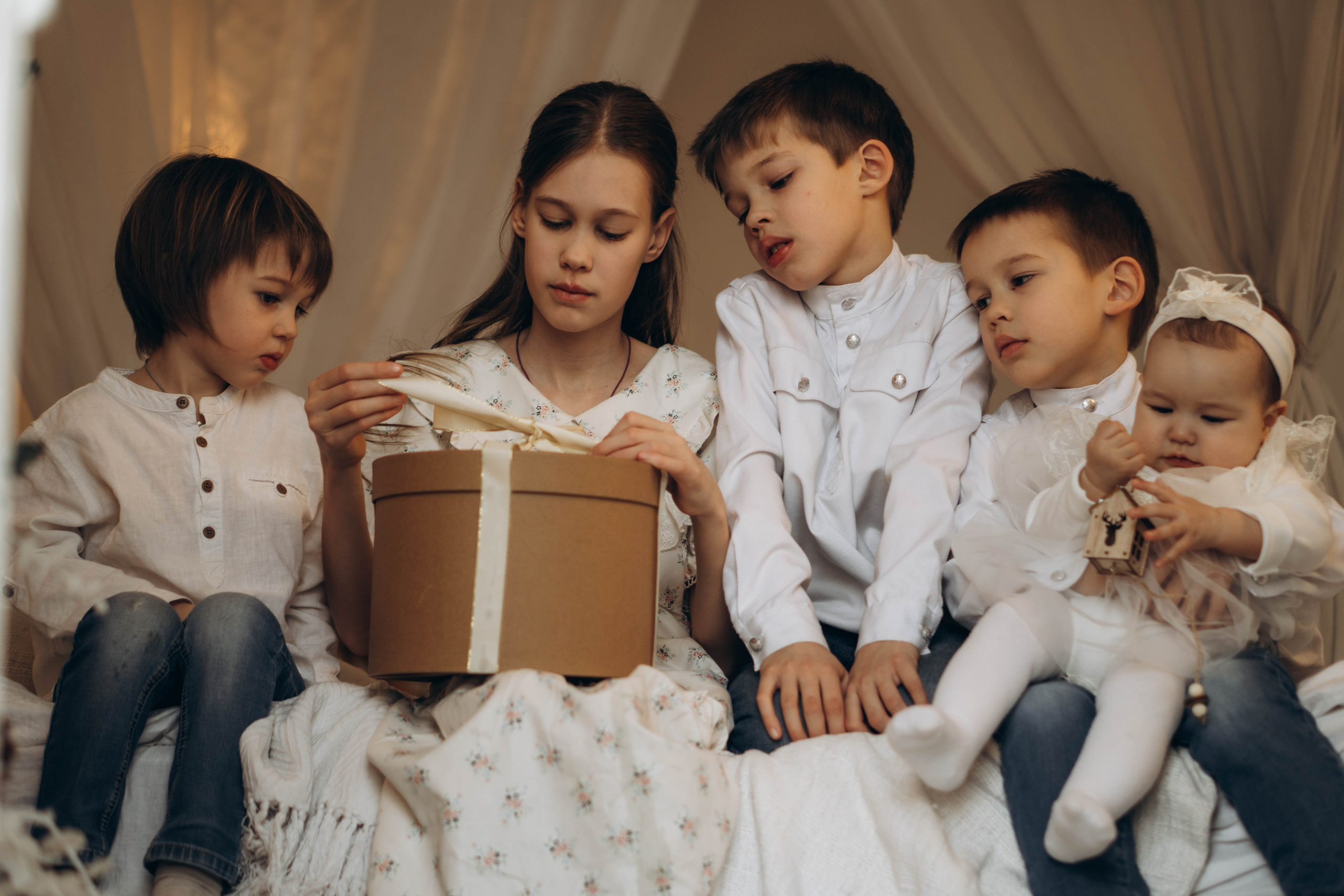 Семейная съемка в студии. Фотограф Москва Валерия Веденина