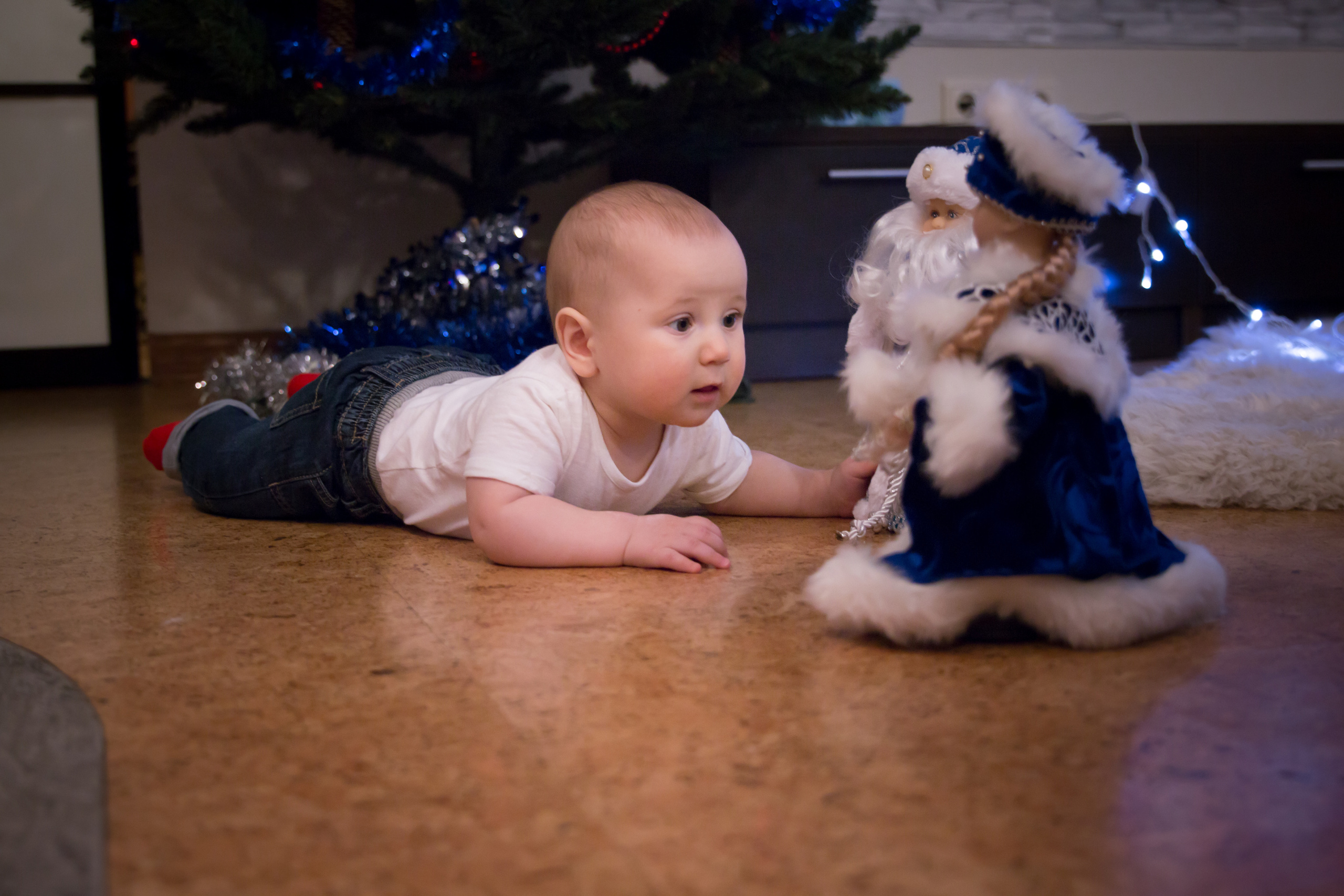 Домашняя новогодняя съёмка Ани с семьёй. Семейный и женский фотограф в Красноярске Алёна Барковская