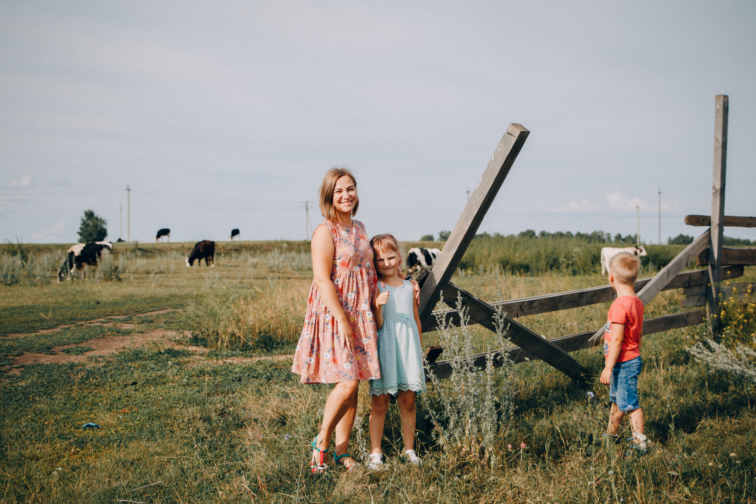 Семейная фотосессия Олеси с детьми. Семейный и женский фотограф в Красноярске Алёна Барковская