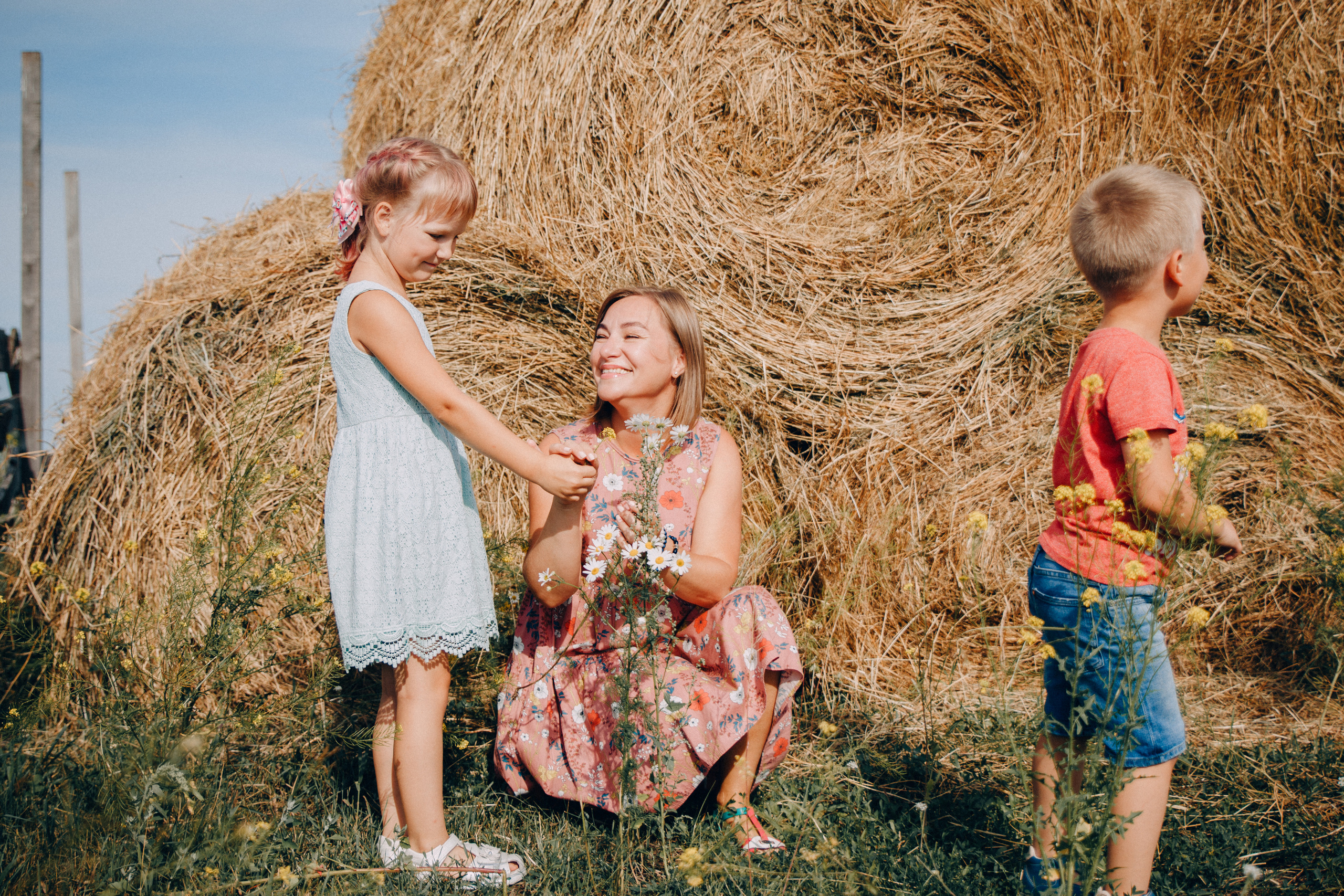 Семейная фотосессия Олеси с детьми. Семейный и женский фотограф в Красноярске Алёна Барковская
