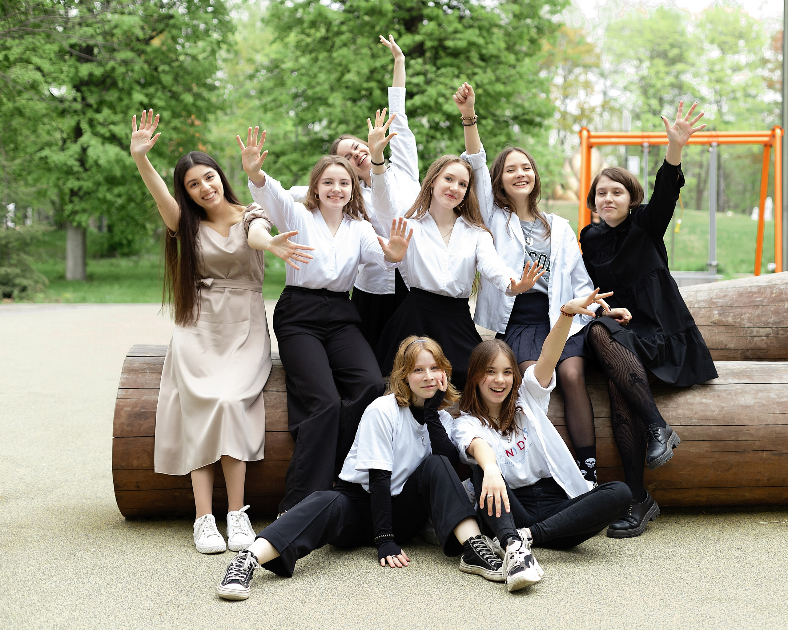 Съёмка в парке. Выпускные альбомы «Эврика» в Нижнем Новгороде