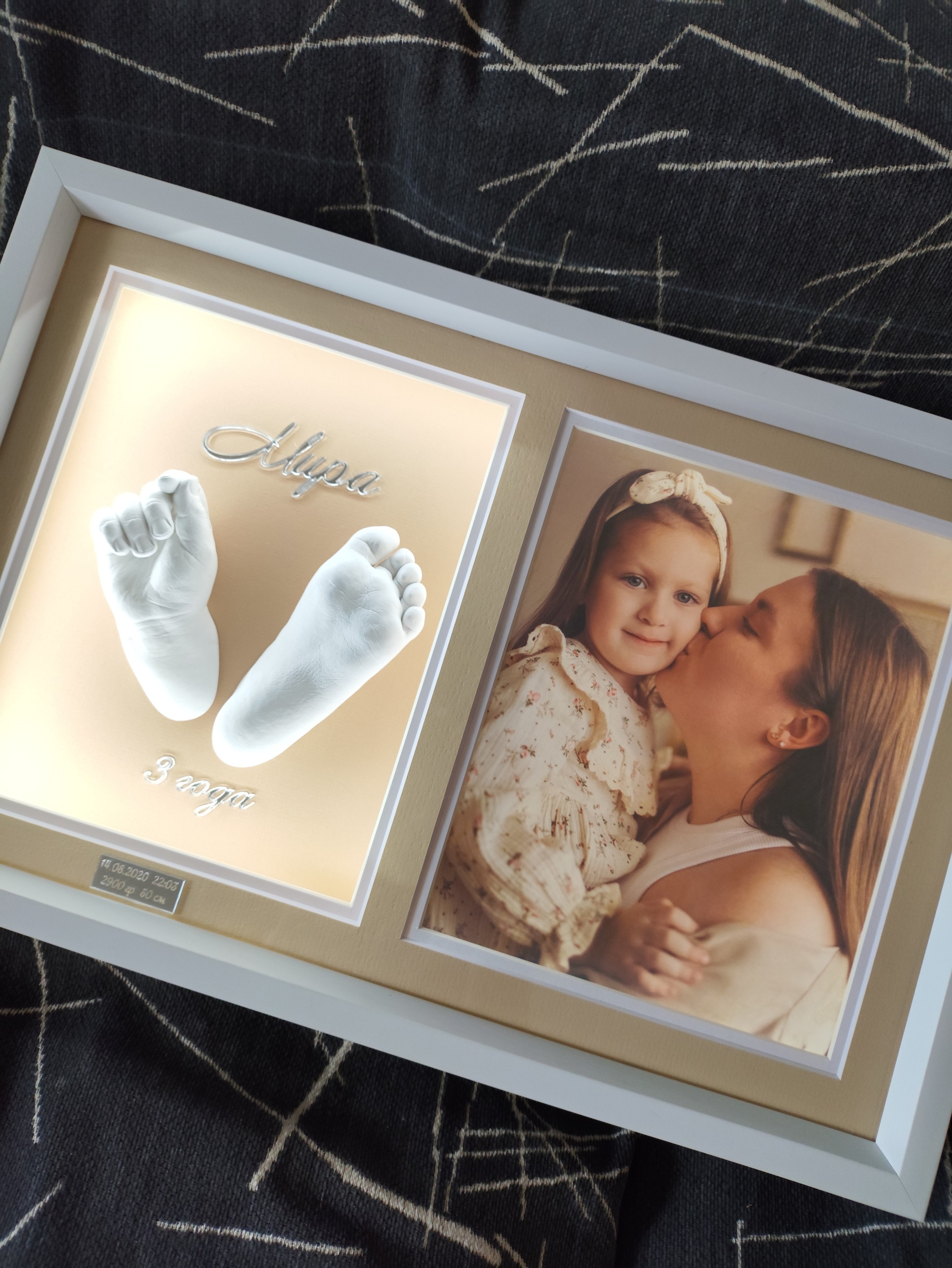 Детские слепки в багете. Слепки 3D Premium качества | Ульяновск