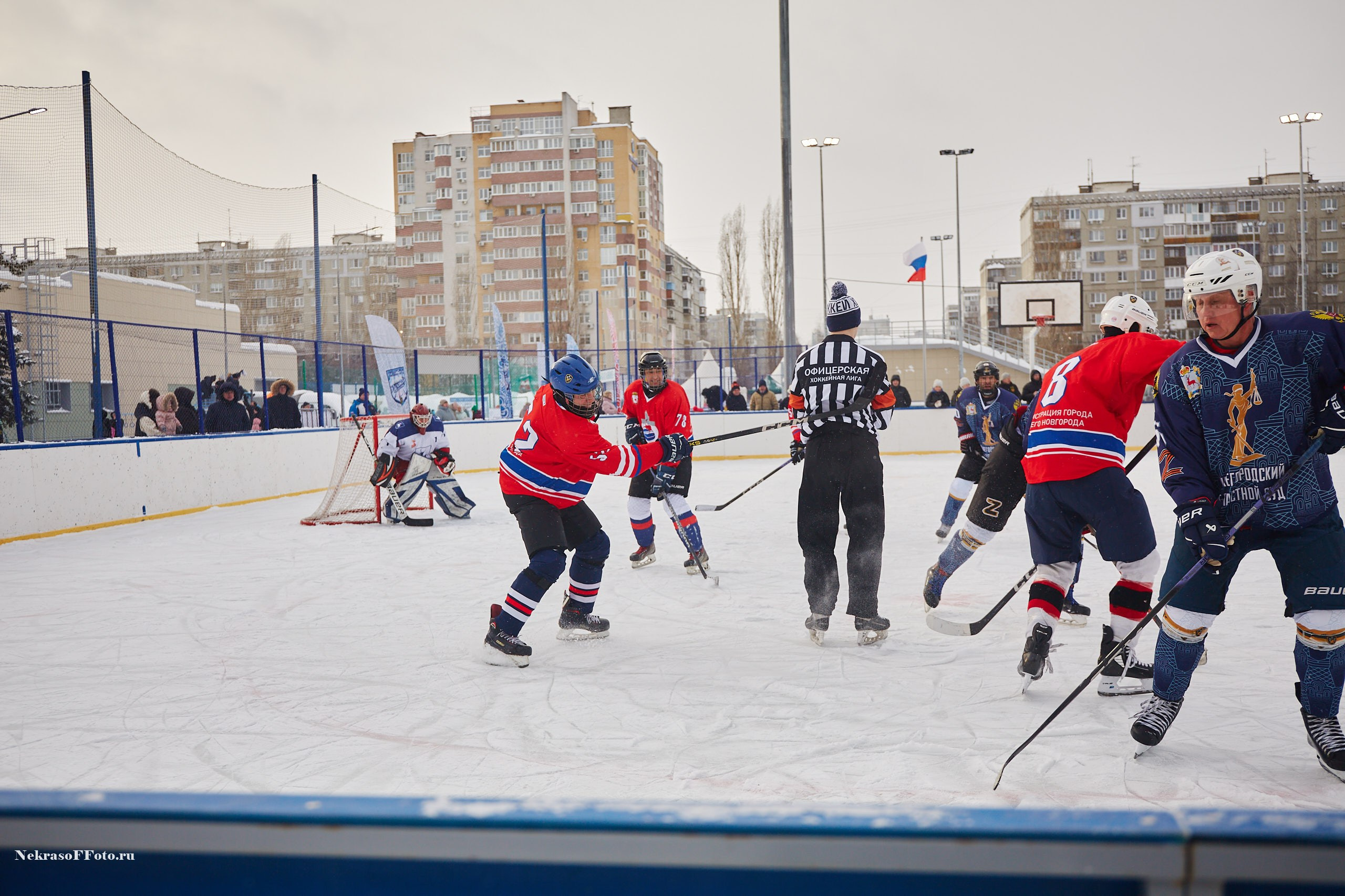 Турнир по хоккею «Русская классика» в рамках Офицерской хоккейной лиги. Спортивный фотограф Некрасов Денис