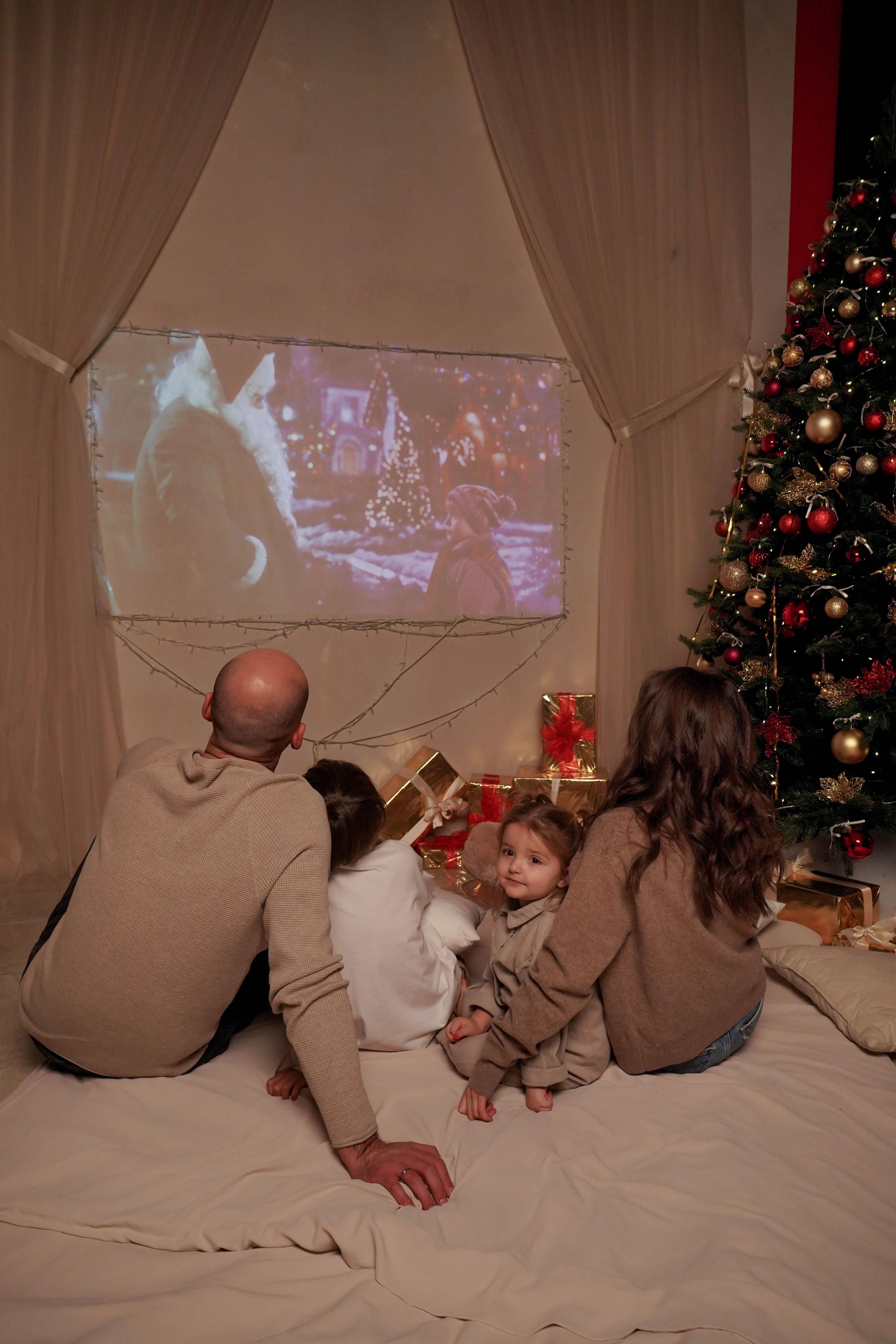 Илюнины — новогодняя фотосессия. Семейный и детский фотограф Зеленоград Кудашова Наиля