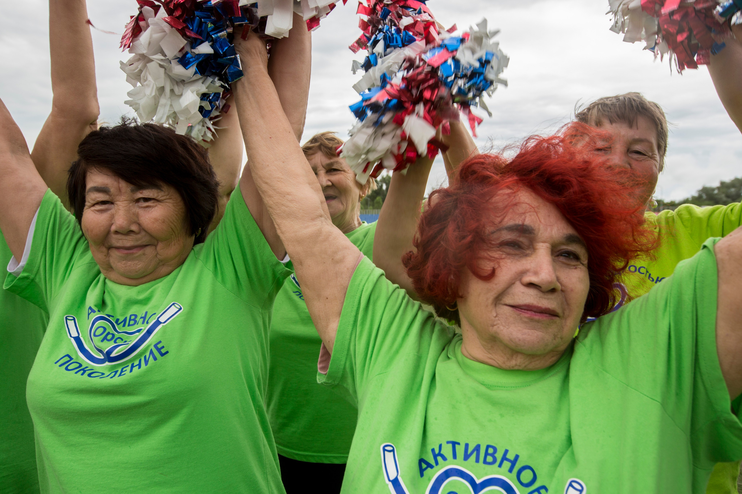 Бабушки-чирлидеры, Орск. Фотограф Анна Барне