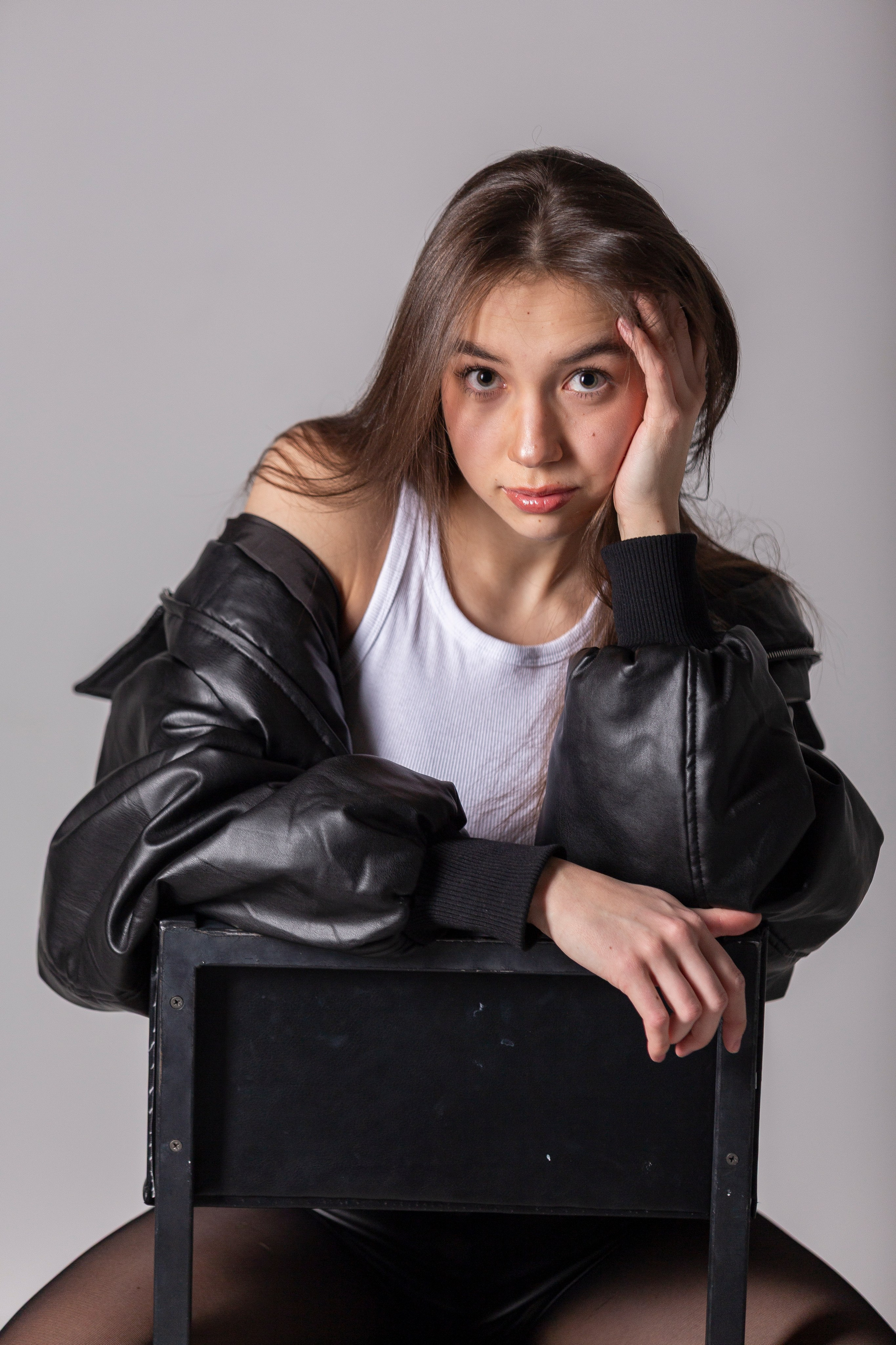 Студийная фотосессия девушки