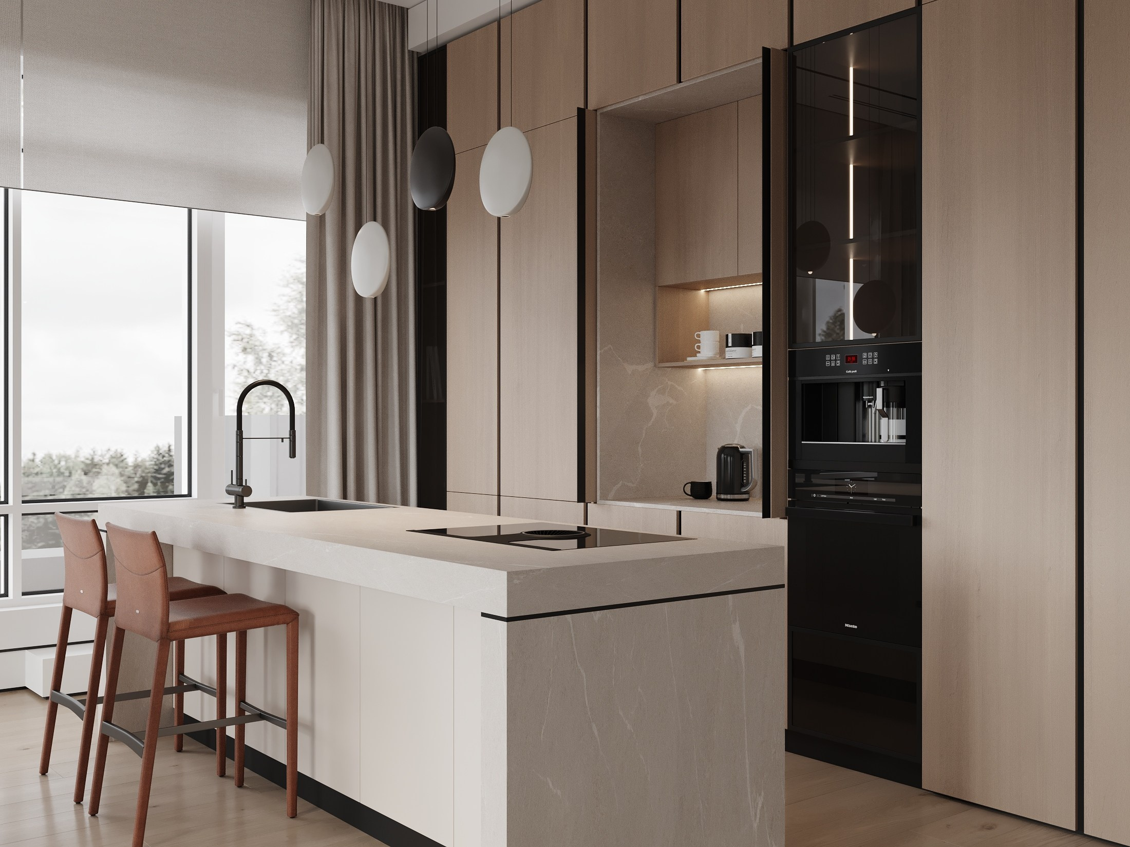 ЖК Снегири 189.0 кв.м. Дизайнер интерьера и 3D визуализатор Ванчугова Ольга