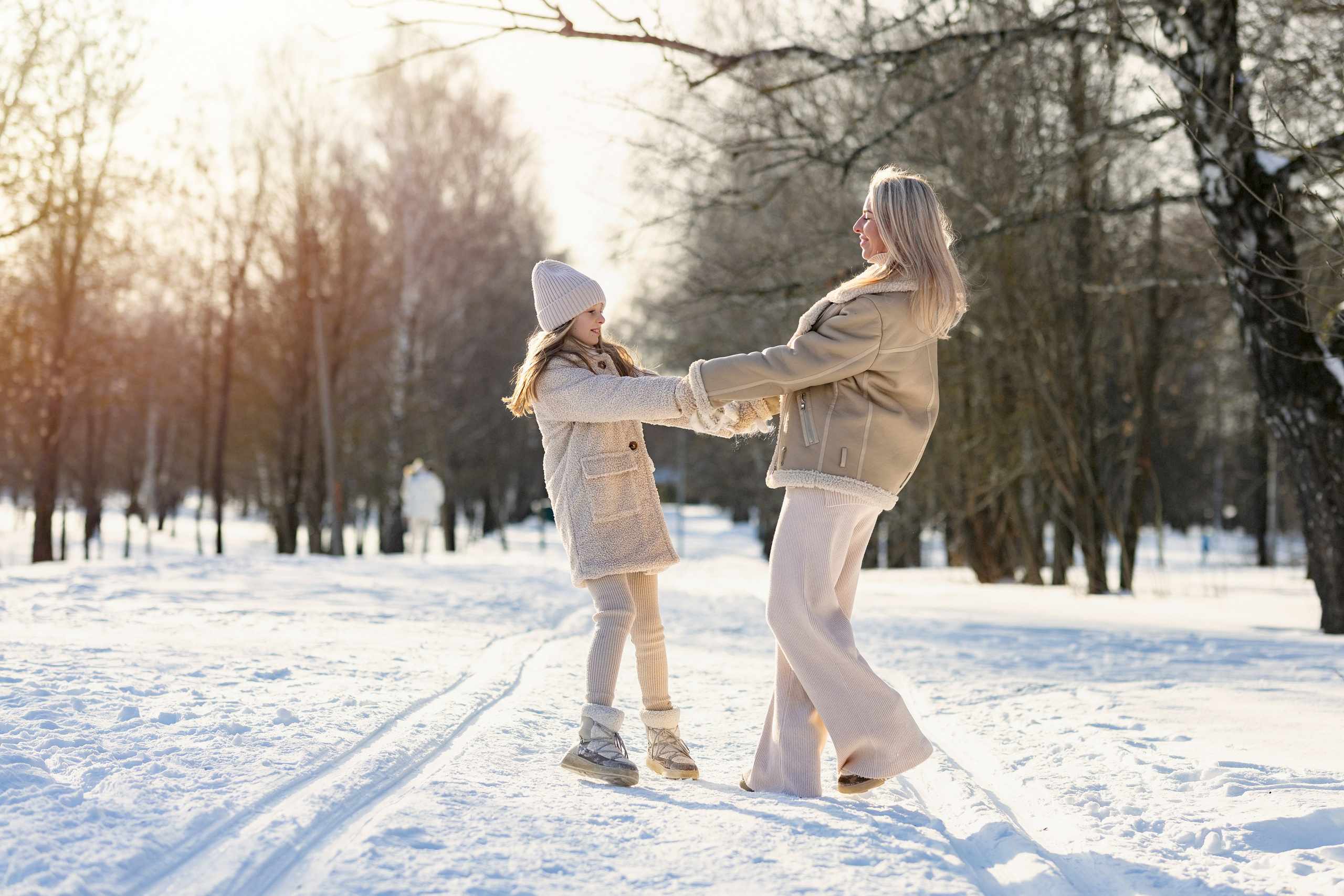 Фотосессия в зимнем парке. Семейный фотограф в Москве Трубинова Екатерина