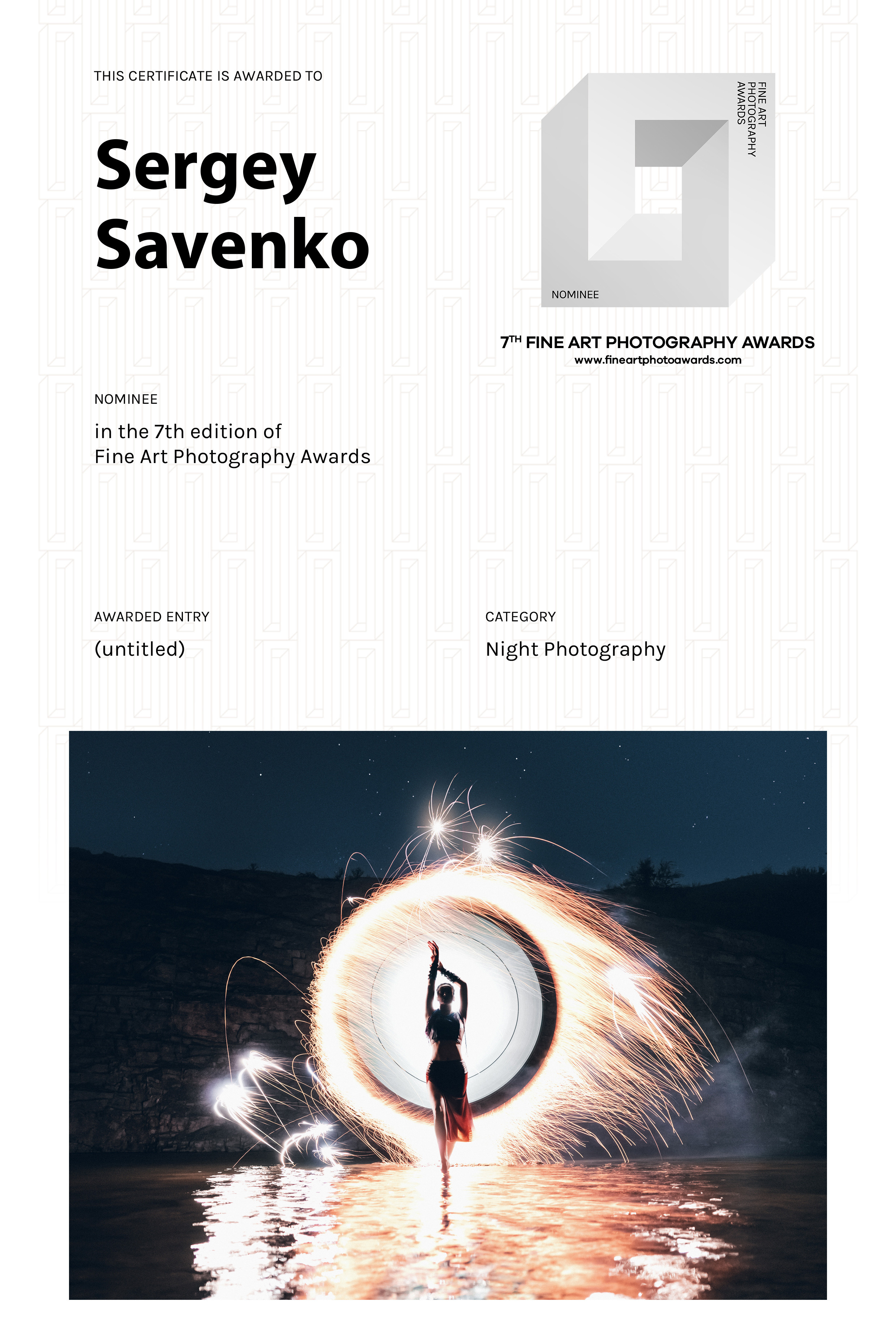 Награды. Ночной арт фотограф Савенко Сергей Ростов-на-Дону FONDphoto FONDph
