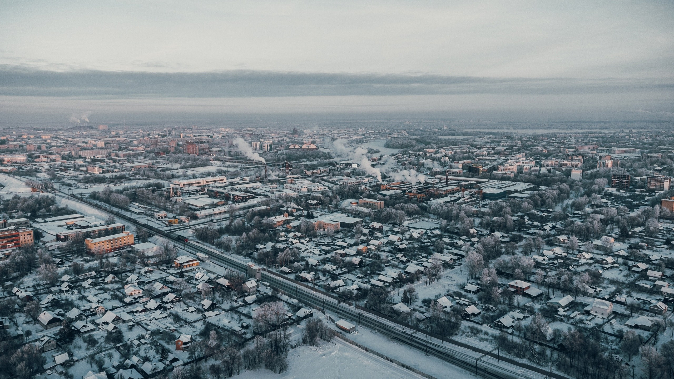 Зимний город, Ярославль, красный перекоп