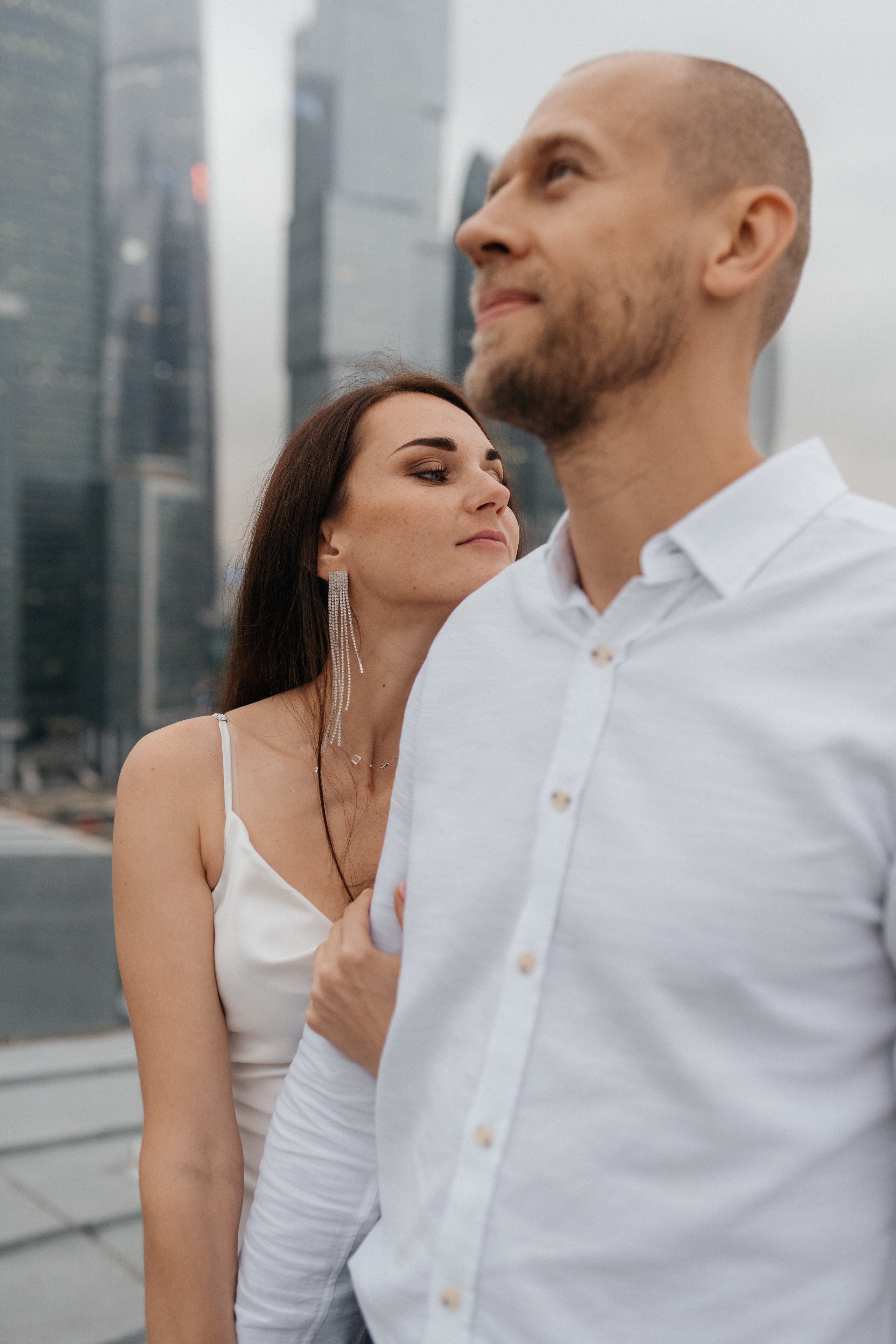 Свадебная прогулка «На крыше». Семейный и свадебный фотограф в Москве Виктория Махова