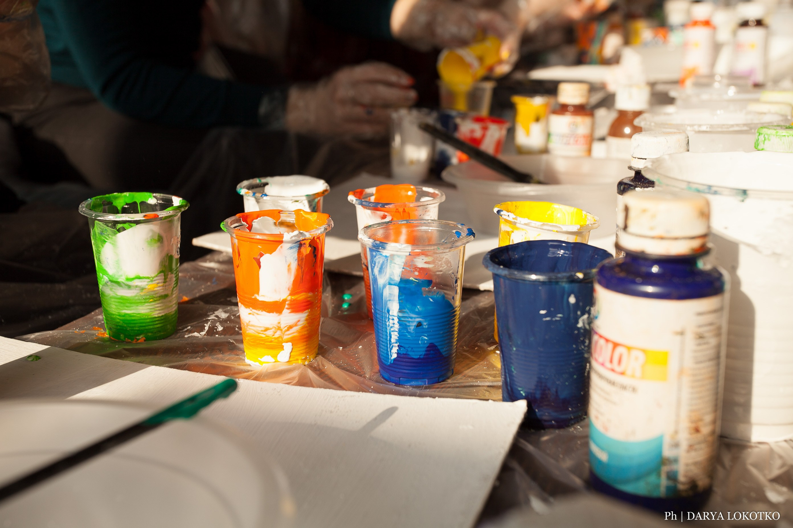 Мастер класс Fluid Art. Фотограф Дарья Локотко в Красноярске