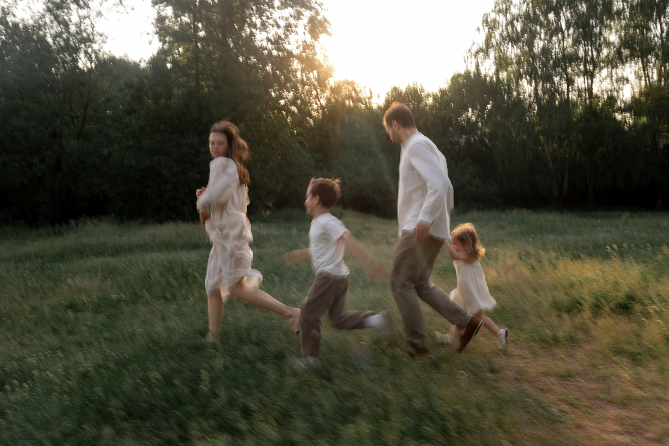 Лена, Сережа, Миша и София. Семейный фотограф в Москве Лилия Лебедева