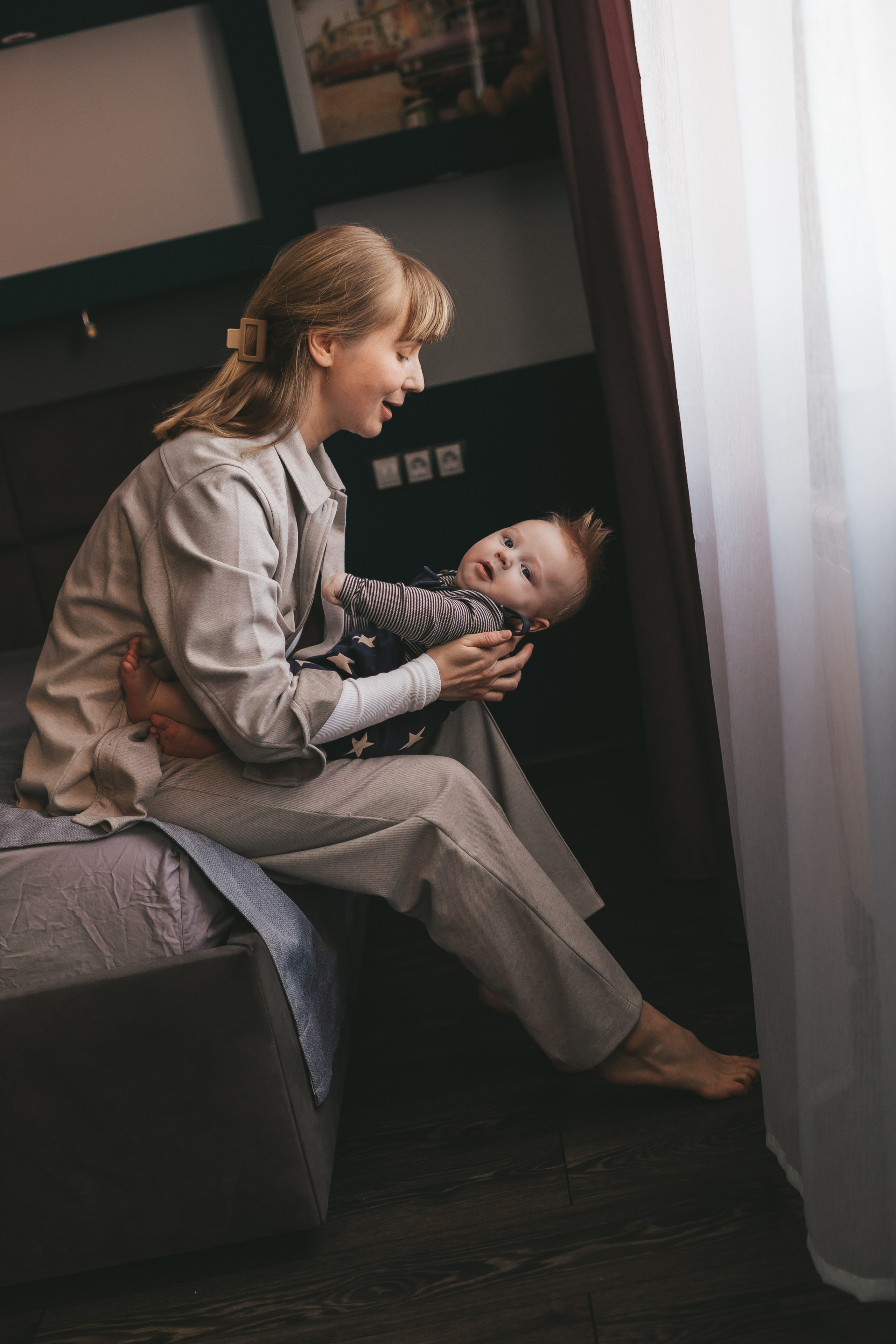 Иван, Мария и Тихон (домашняя фотосессия). Семейный и детский фотограф и видеограф в Москве, Дрокина Наталья