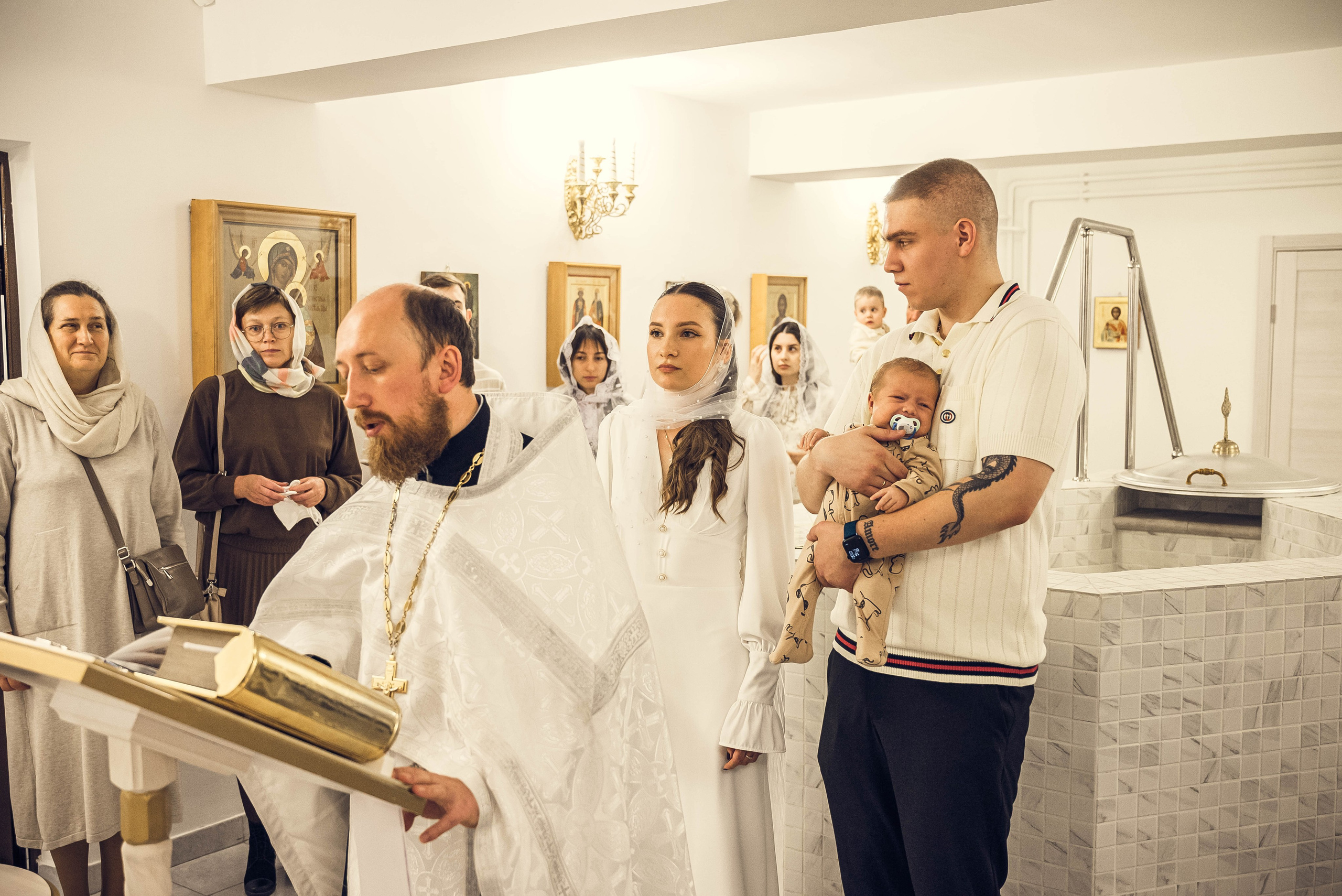 Крещение Мирона. Семейный и детский фотограф Москва