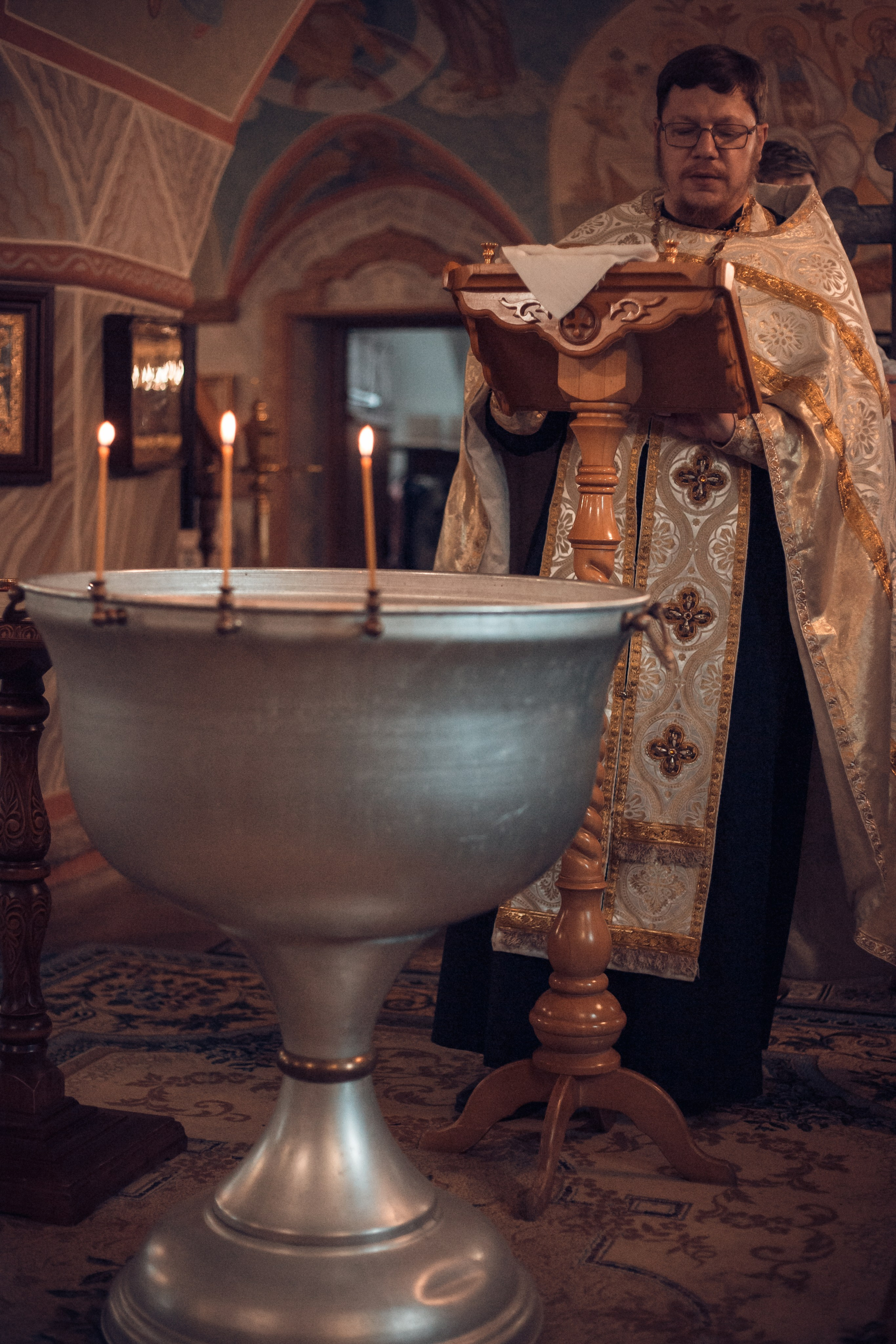 Крещение Полины в Спасо-Преображенском Воротынском женском монастыре