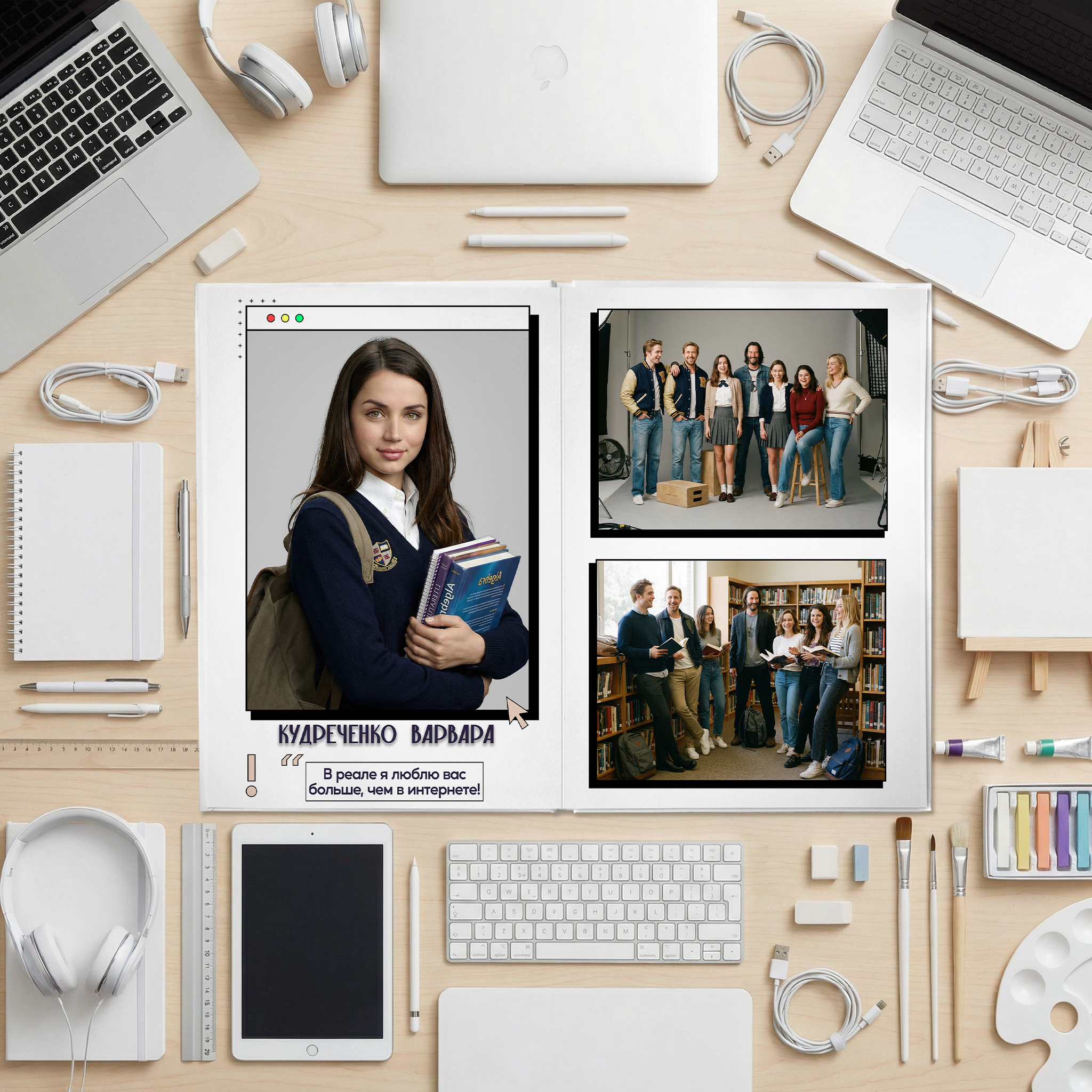 036 Internet II. Дизайны, psd шаблоны школьных и выпускных альбомов и обложек