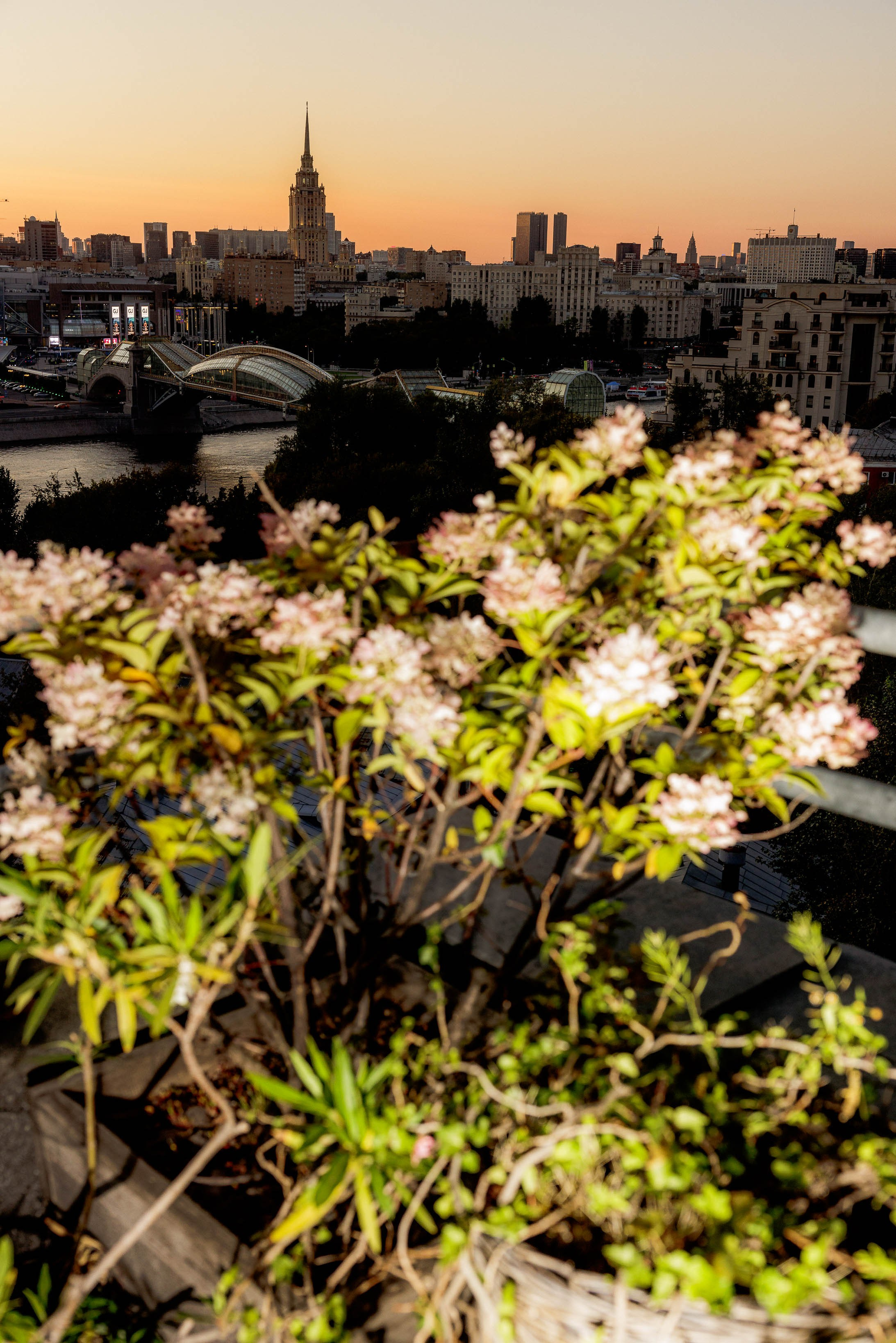 Вид на Москву с крыши