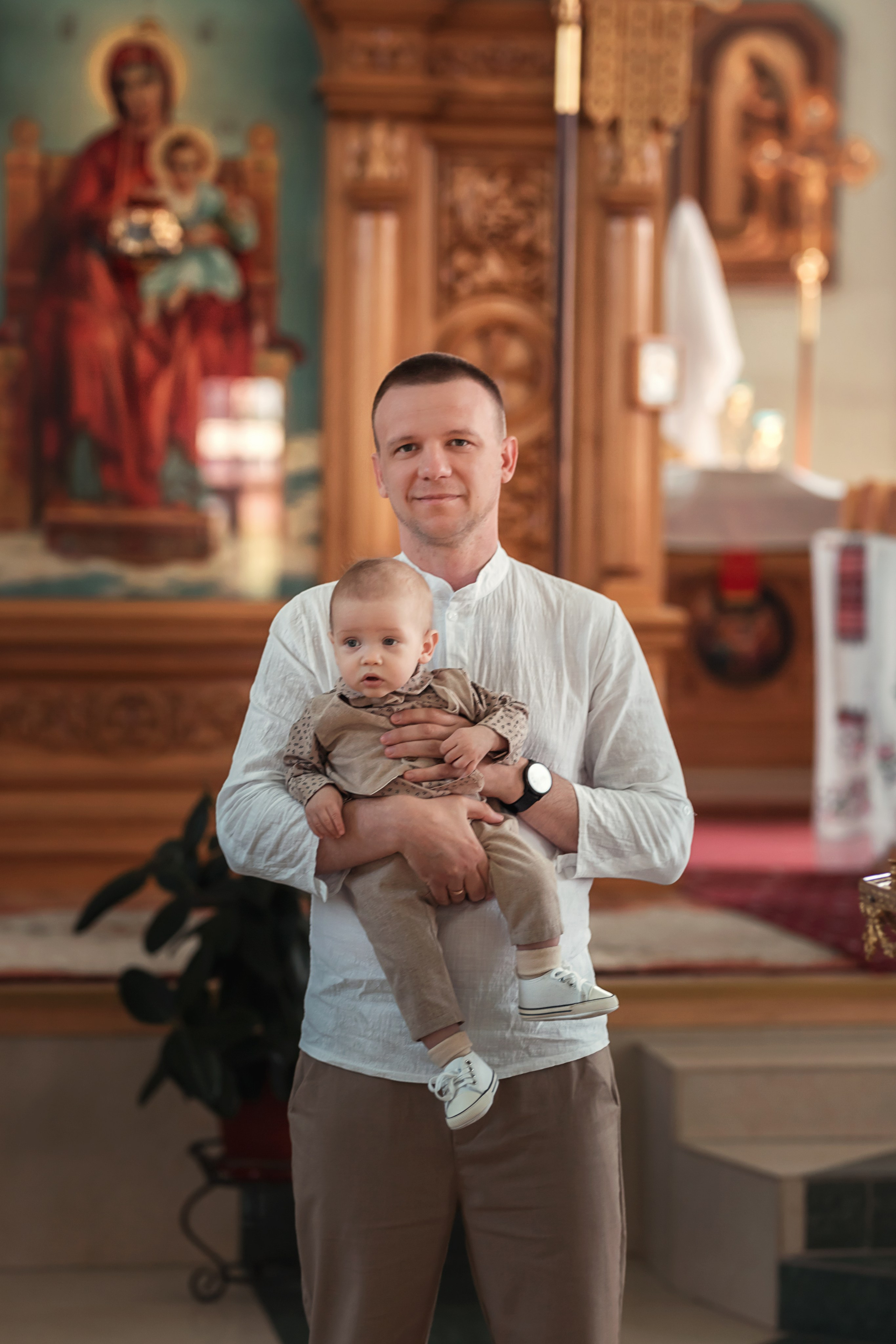 Крещение Кирилла. Свято -Троицкий храм. г. Гулькевичи. Семейный и детский фотограф Екатерина Савёлова