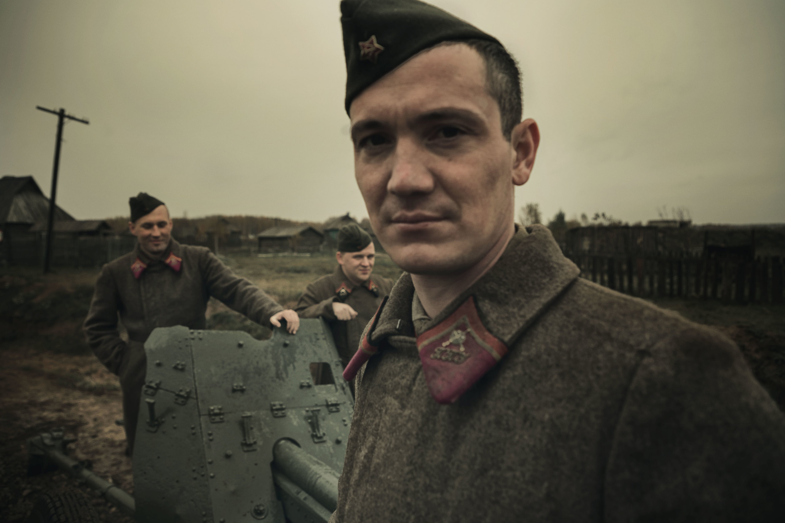 Военно-историческая реконструкция, реконструкция ВОВ, реконструкторы, кинокомплекс Военфильм, репортаж, 1941 год, Битва за Москву, Подольские курсанты, Ильинский рубеж