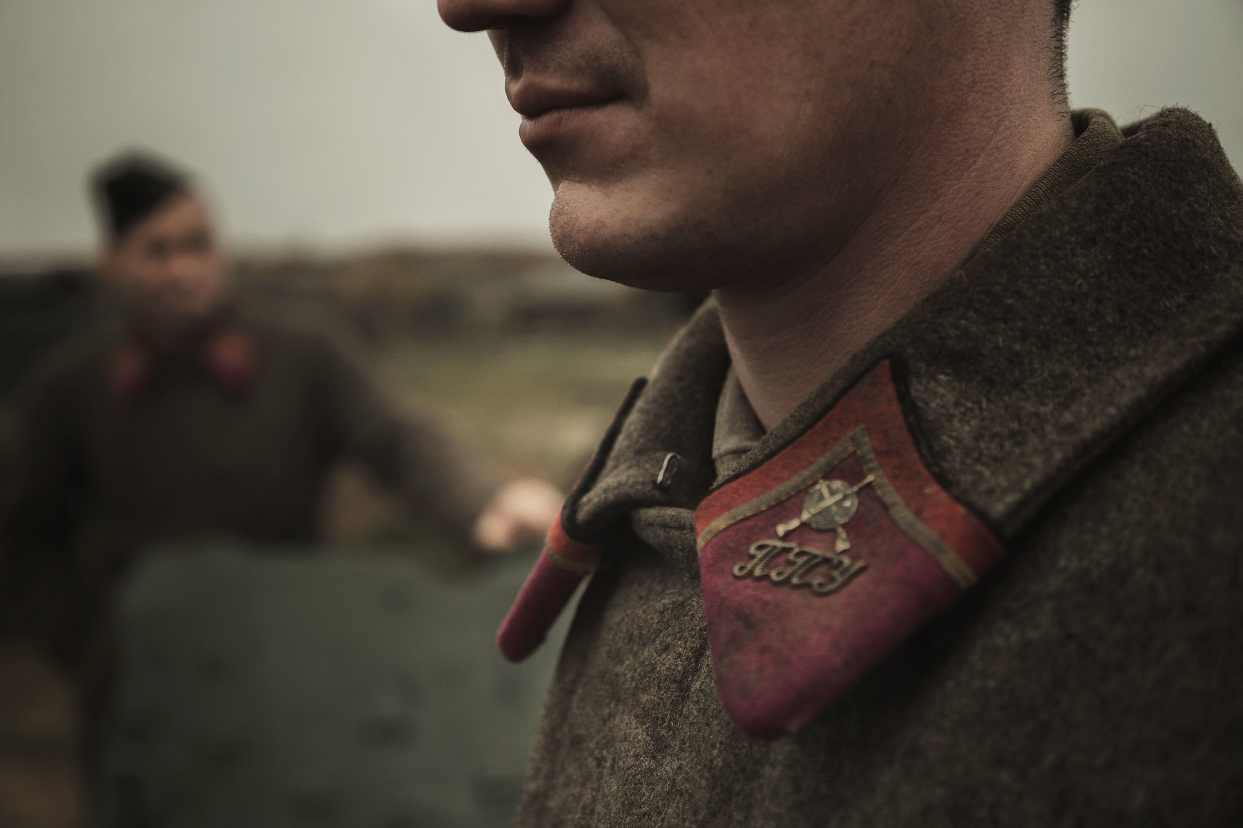 Военно-историческая реконструкция, реконструкция ВОВ, реконструкторы, кинокомплекс Военфильм, репортаж, 1941 год, Битва за Москву, Подольские курсанты, Ильинский рубеж