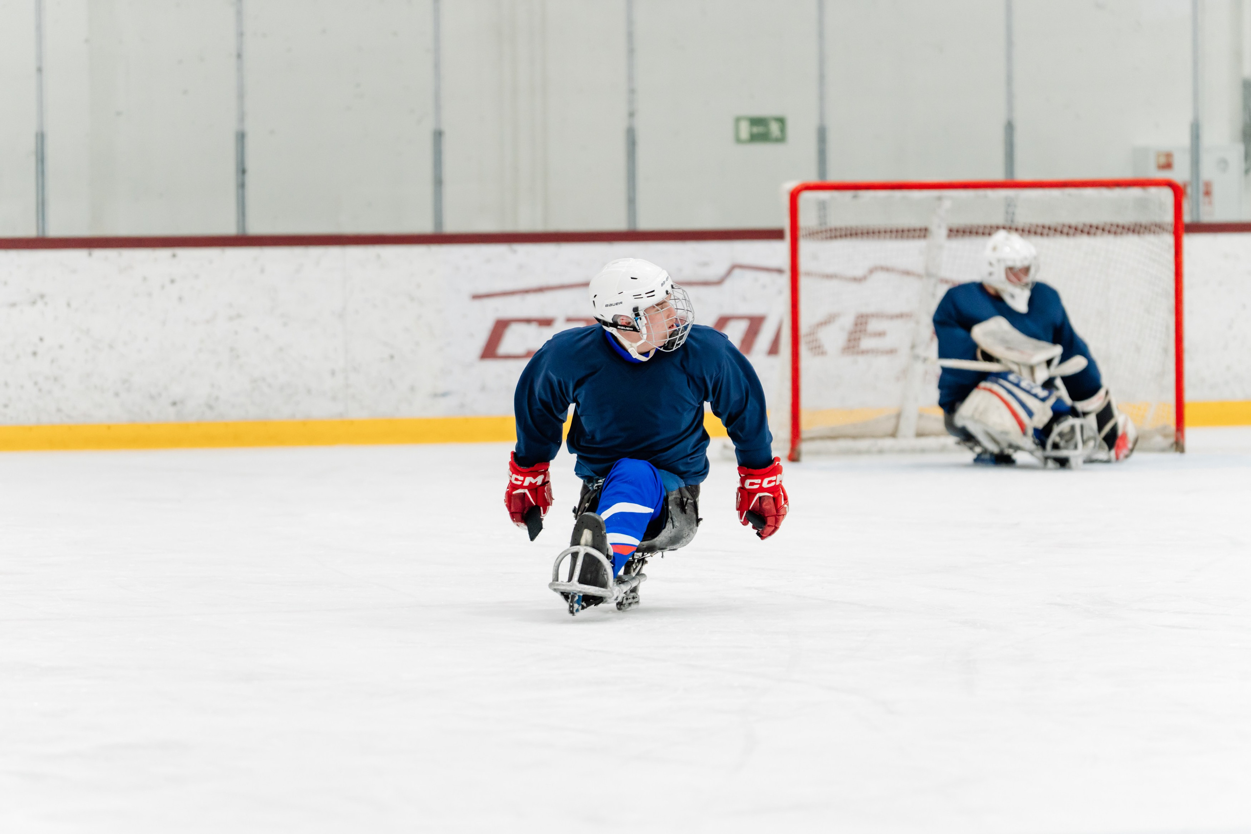 Игра в следж хоккей приуроченная 23.02.26 в арене Сталкер