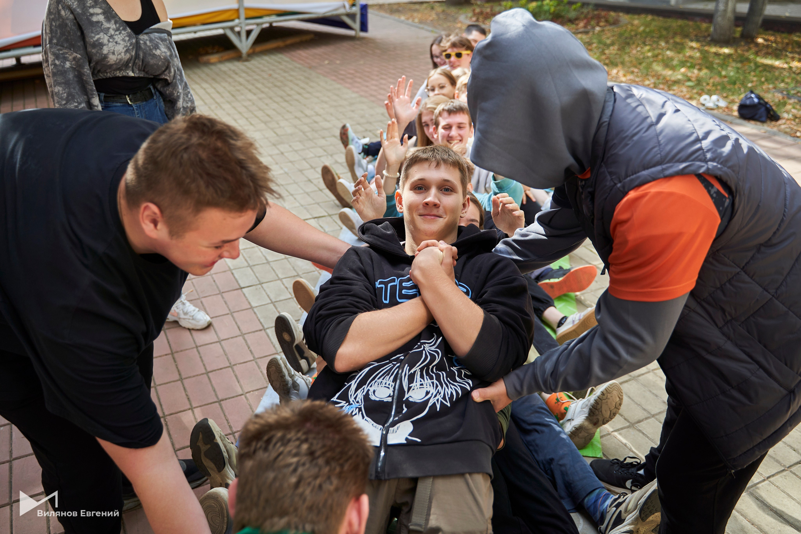 Мероприятие «Веревка» для первокурсников ННГАСУ. Репортажный фотограф Вилянов Евгений. Нижний Новгород