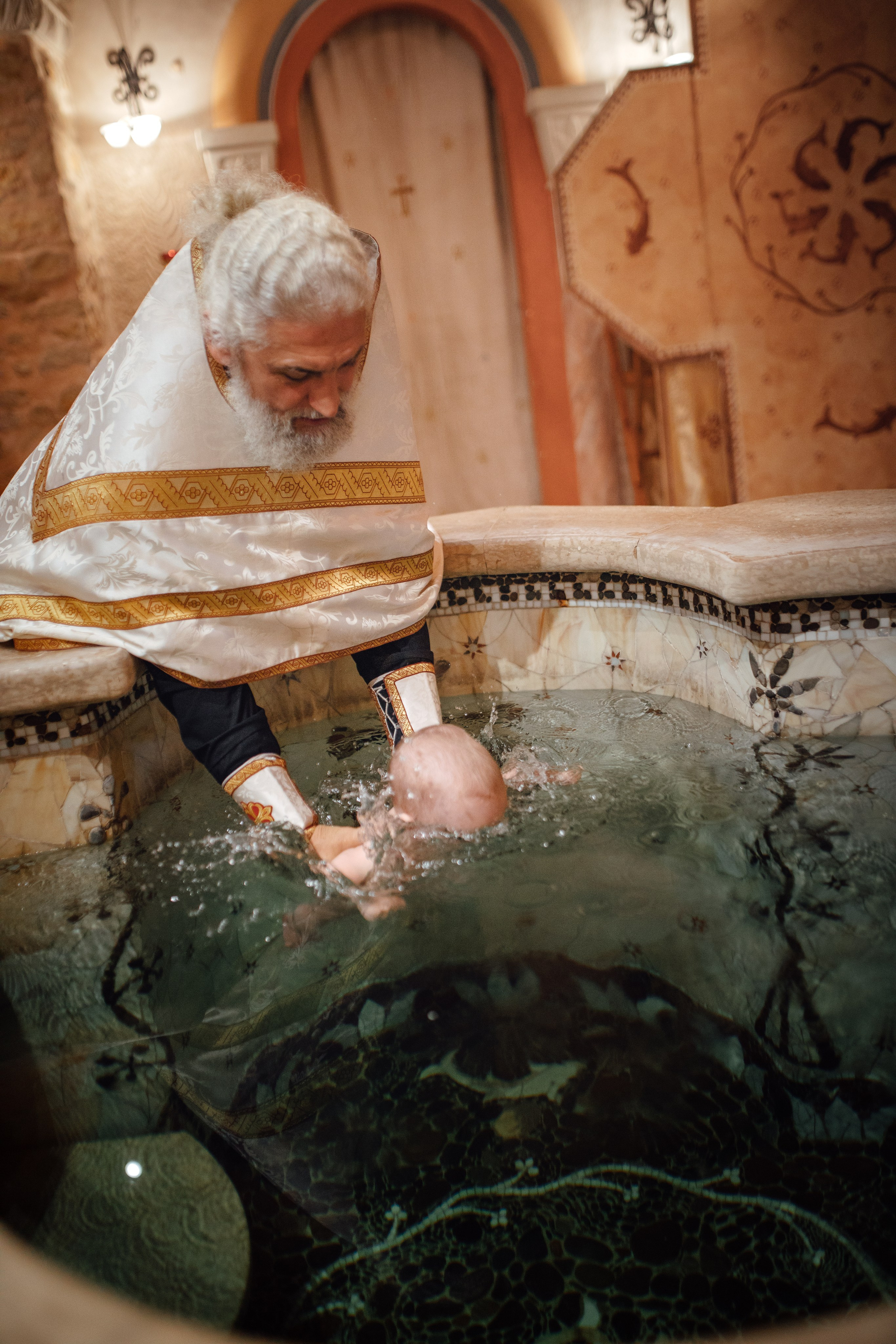 Крещение Егора (Георгия) Державный храм, св. Елисаветенского монастыря, Новинки, август 2024