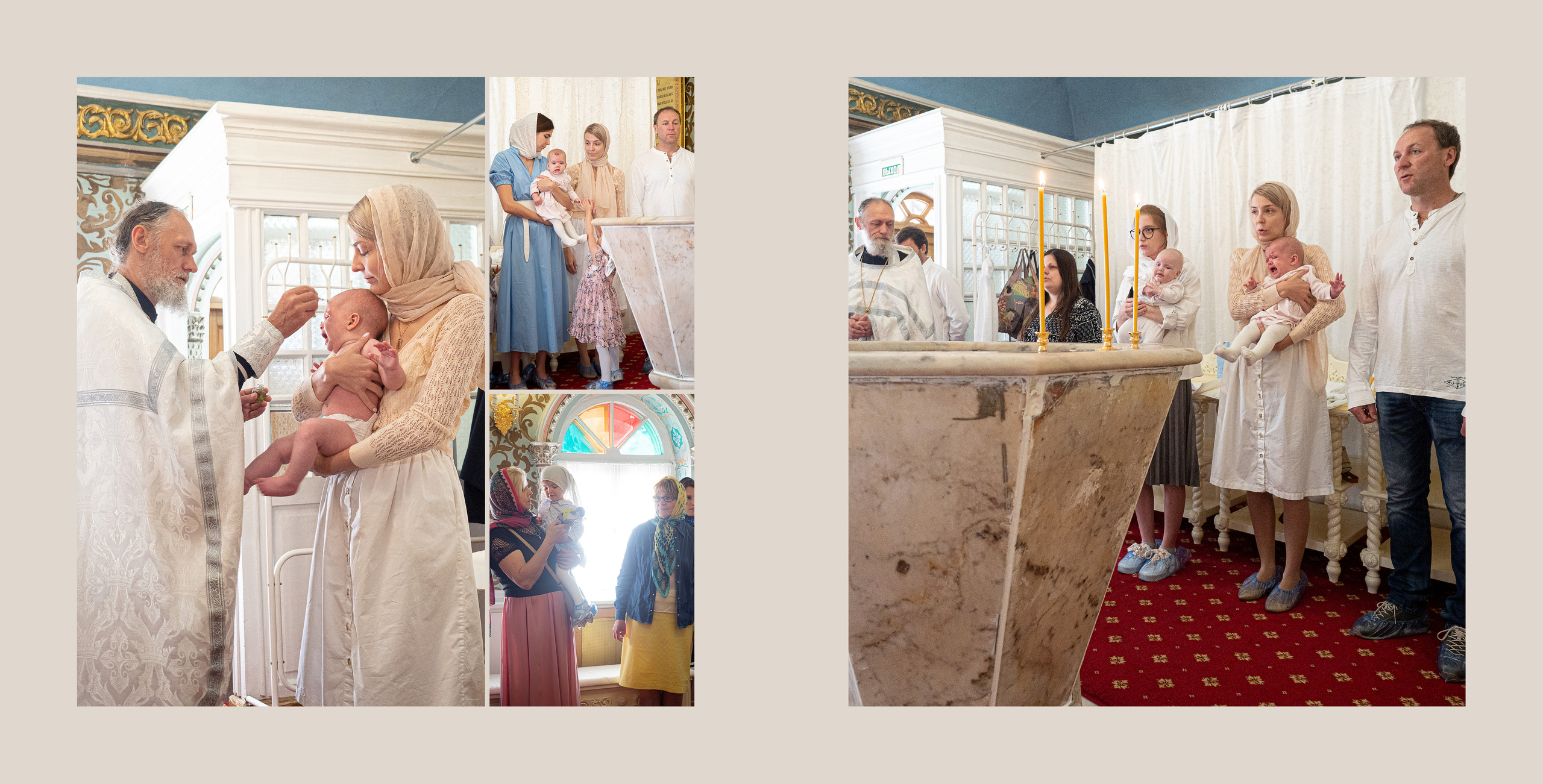 Поздравление с крещением ребенка может быть в виде праздничной фотосессии.