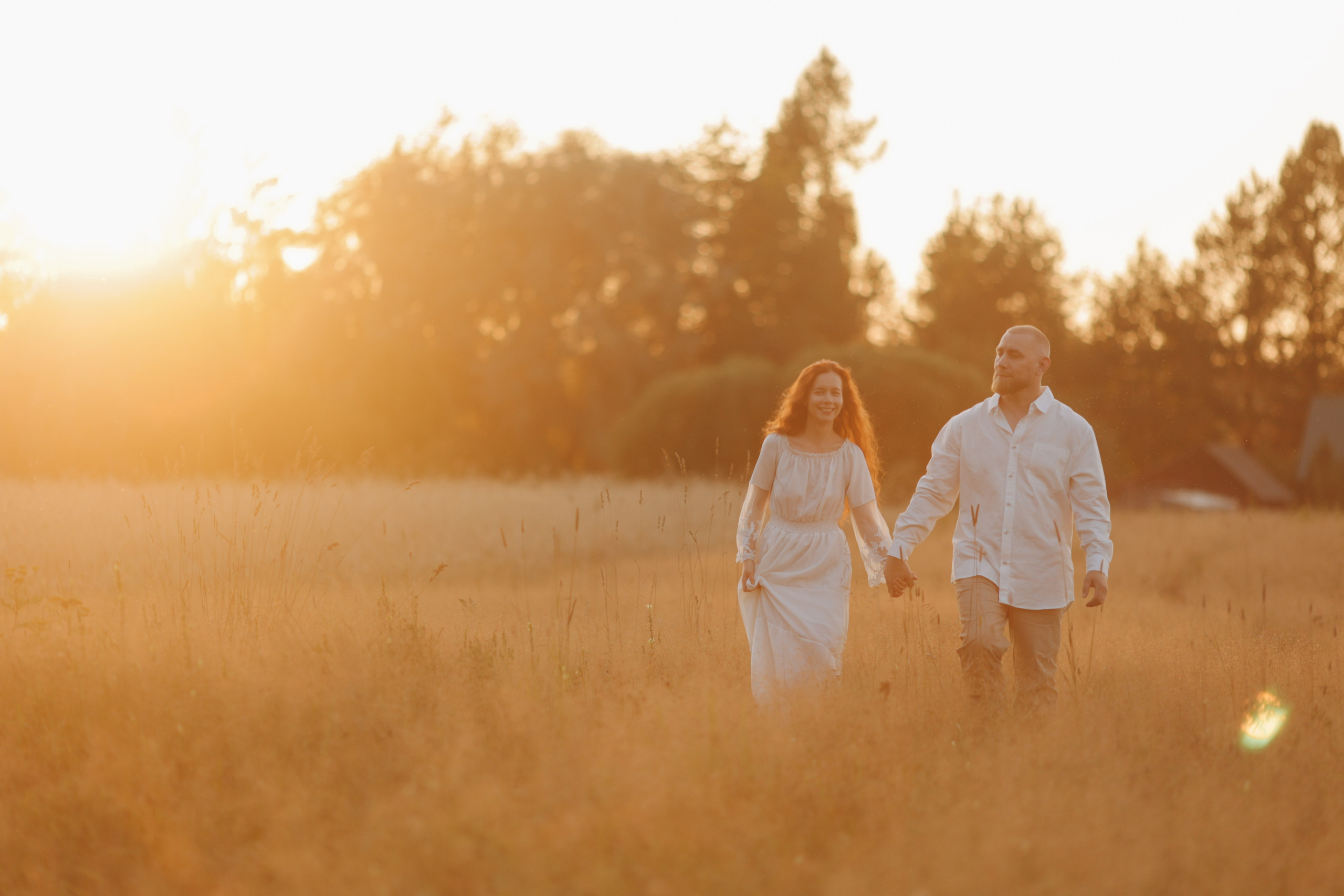 Фотосессия lovestory во ржи. Фотограф Варвара Ермоленко