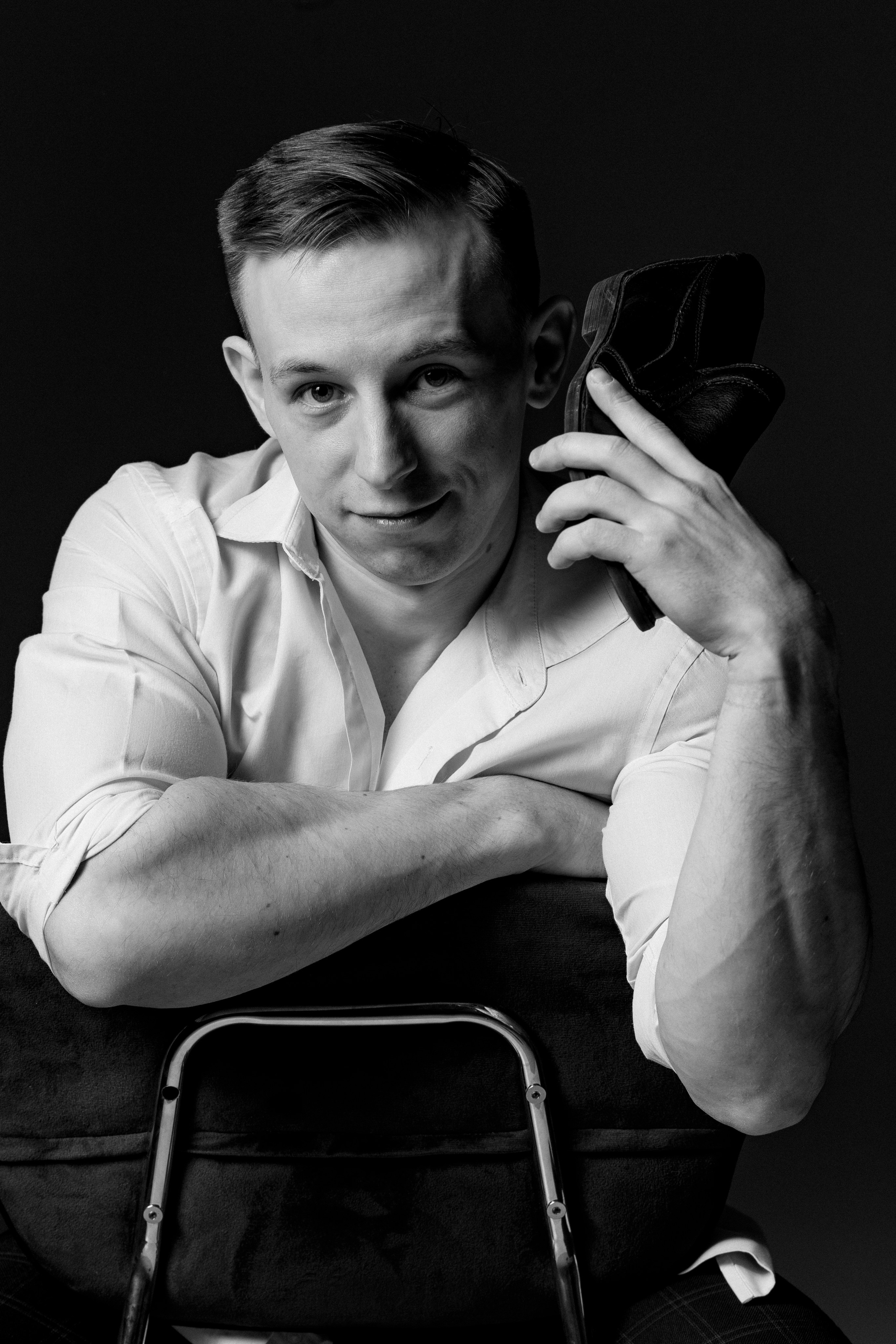 Мужская фотосессия в студии Нижний Новгород. Мужской портрет, Нижний Новгород.