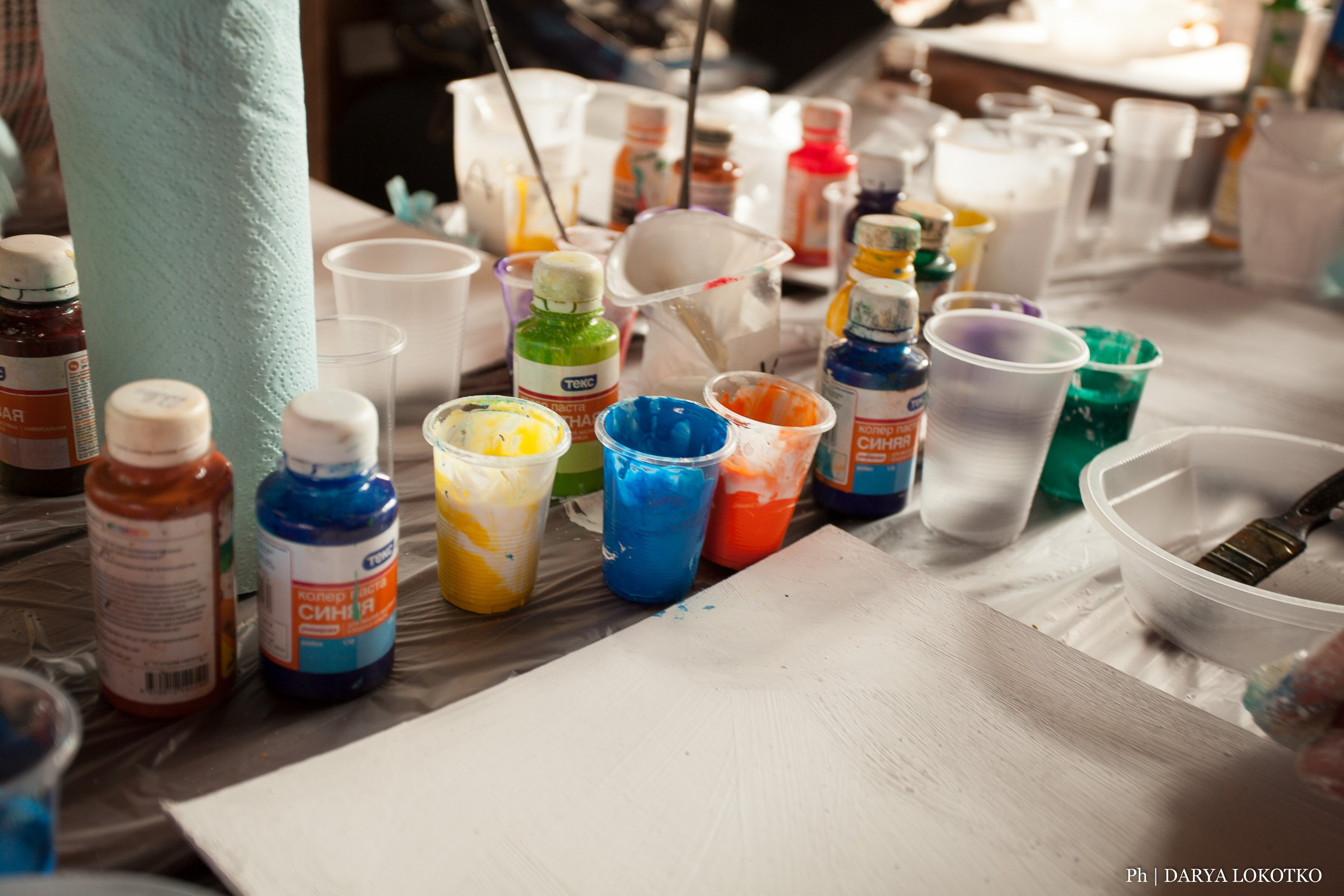 Мастер класс Fluid Art. Фотограф Дарья Локотко в Красноярске