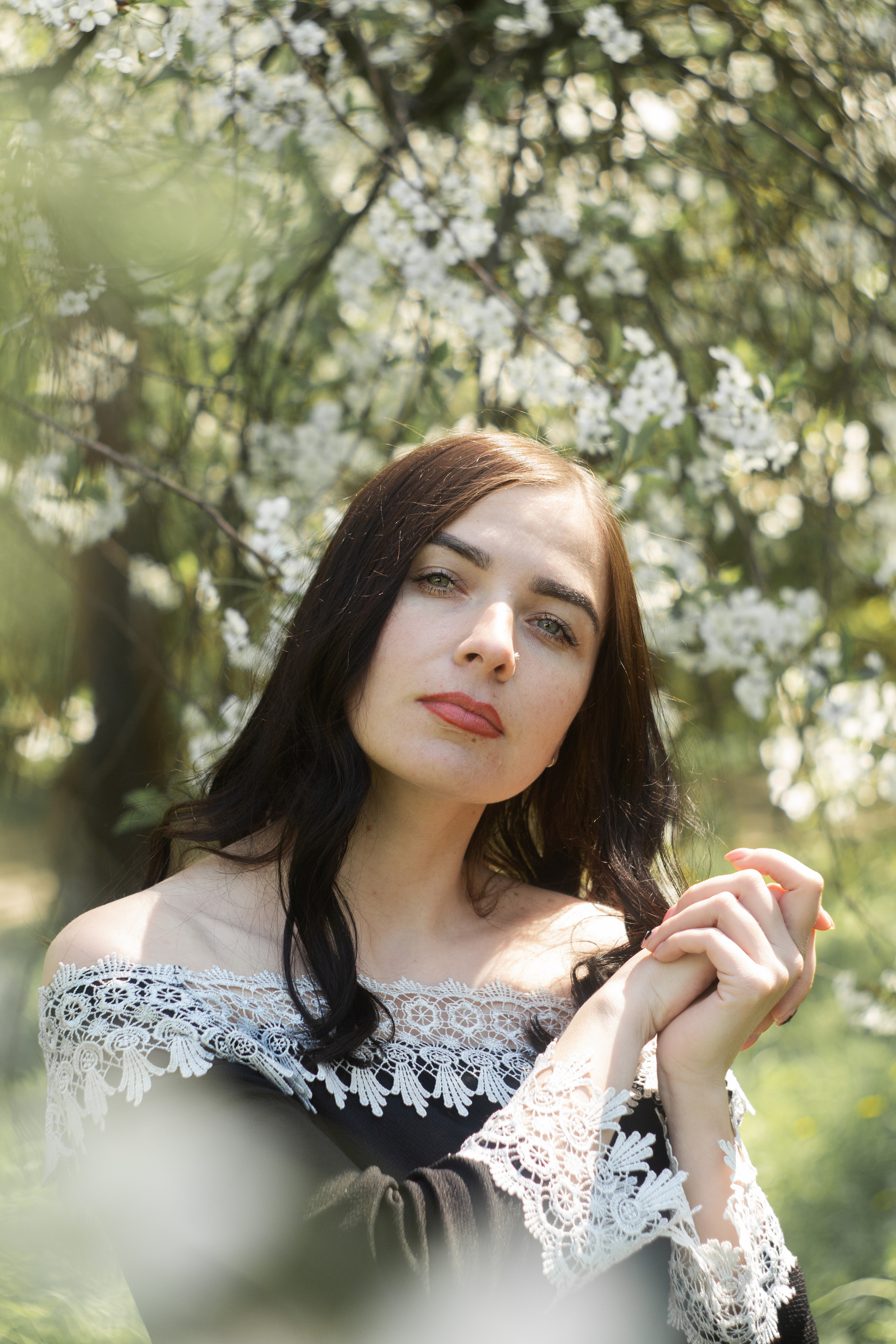 Алена в цвете вишни. Свадебный и семейный фотограф в Рязани Анастасия