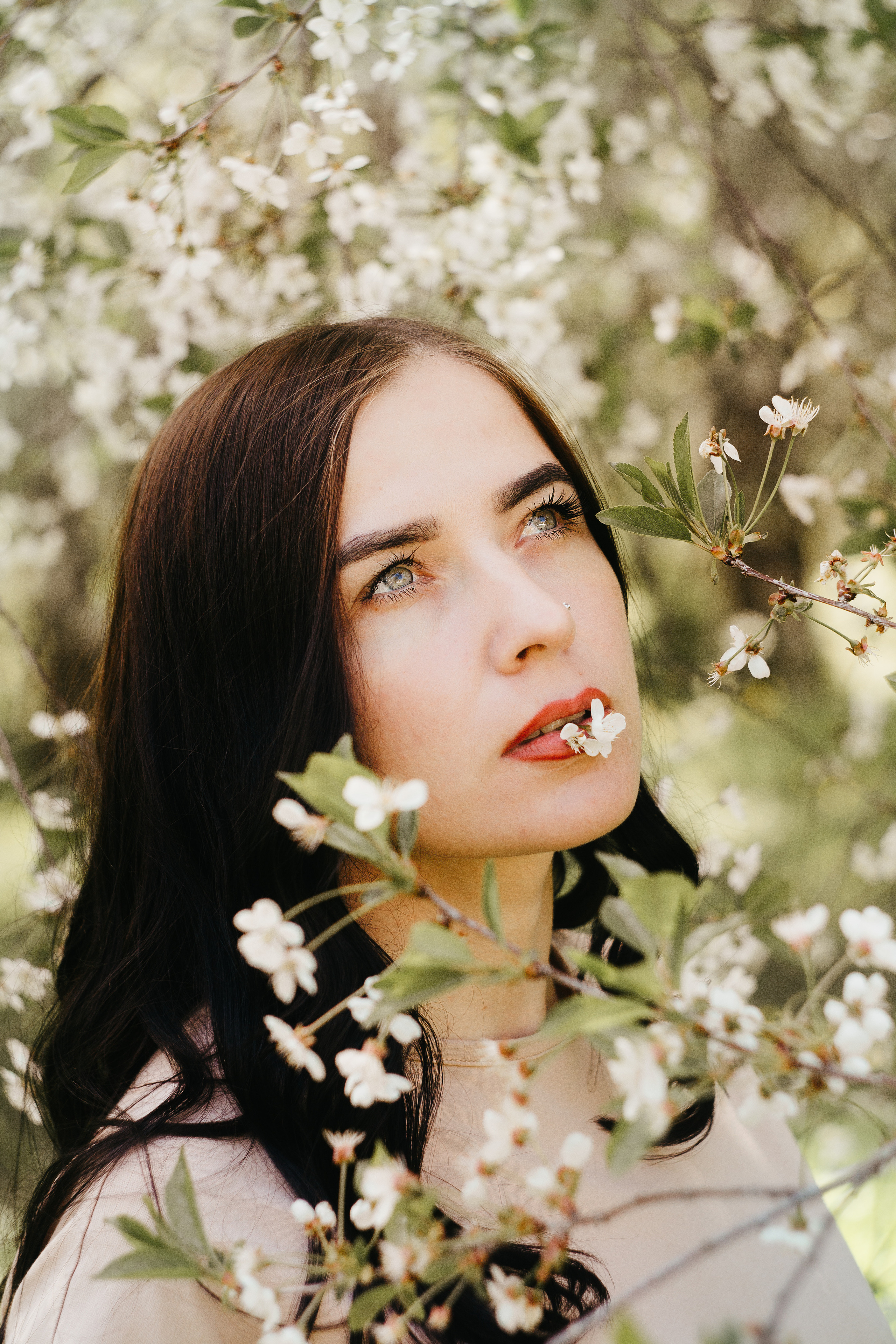 Алена в цвете вишни. Свадебный и семейный фотограф в Рязани Анастасия