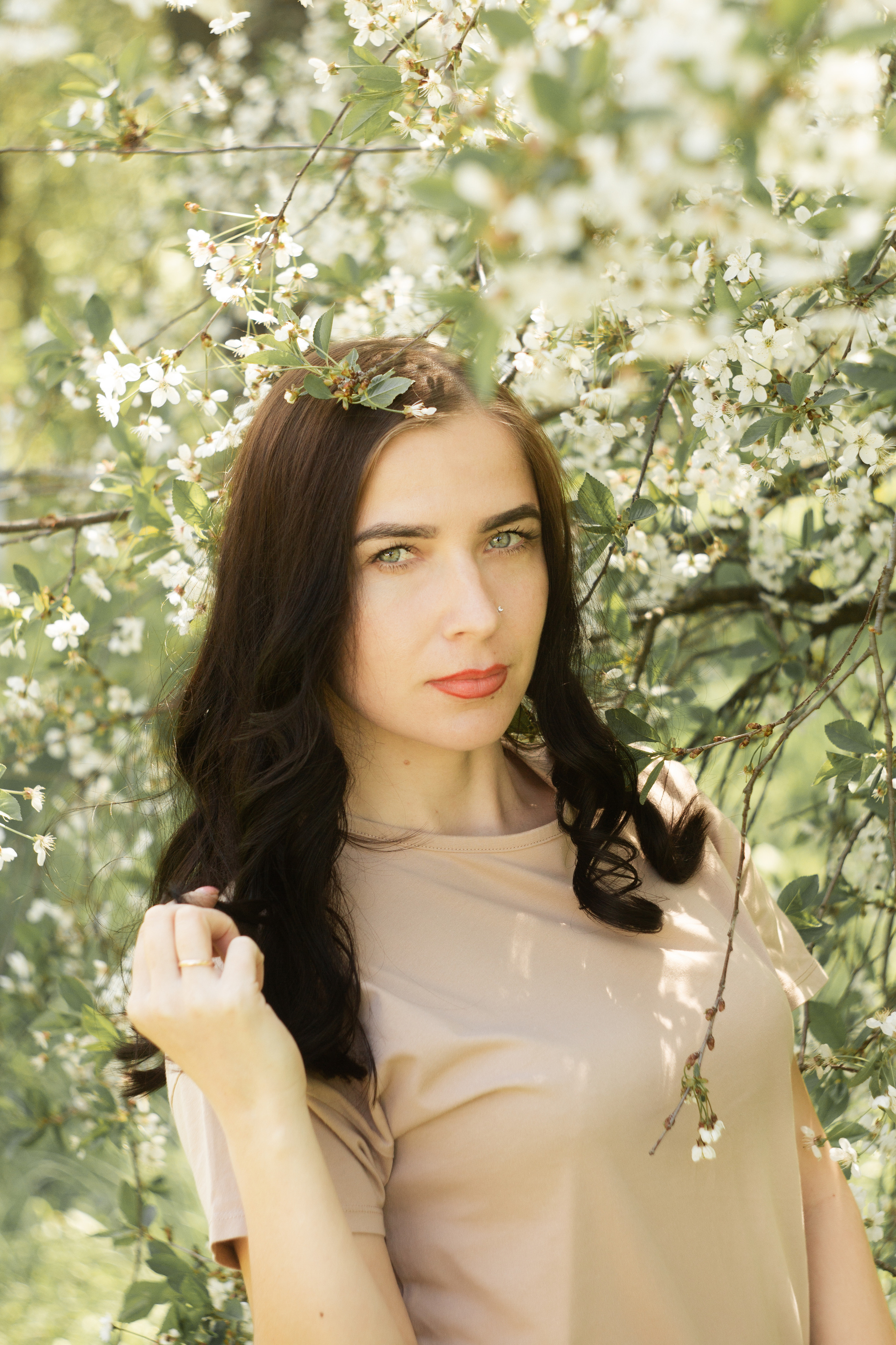 Алена в цвете вишни. Свадебный и семейный фотограф в Рязани Анастасия