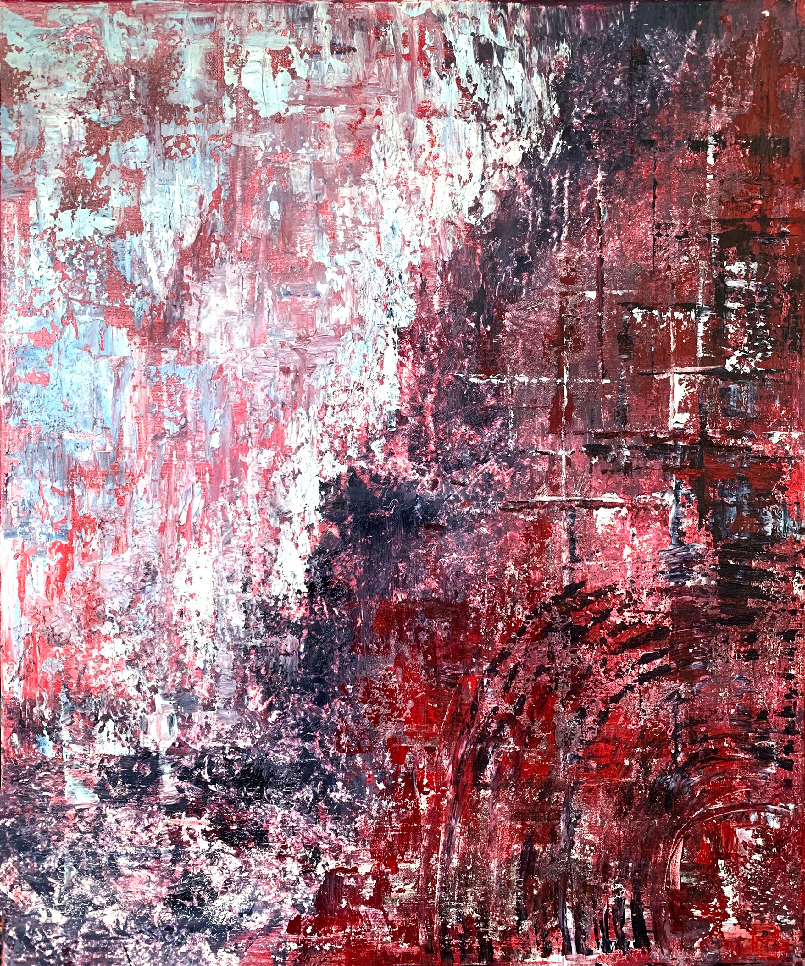 Без названия. Акрил, холст на подрамнике 50x60 см. 2021 год. 35 000 руб