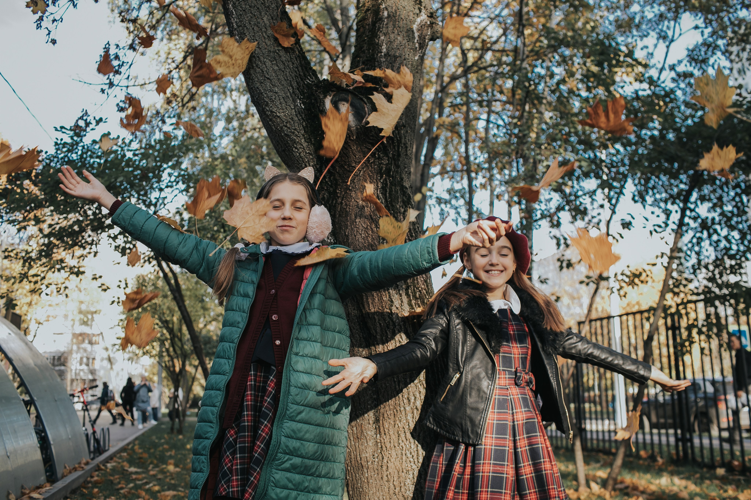 Осенняя съемка 4 класса для Выпускных альбомов. Семейный фотограф в Москве Наталья Чуб, заказать Фотокнигу
