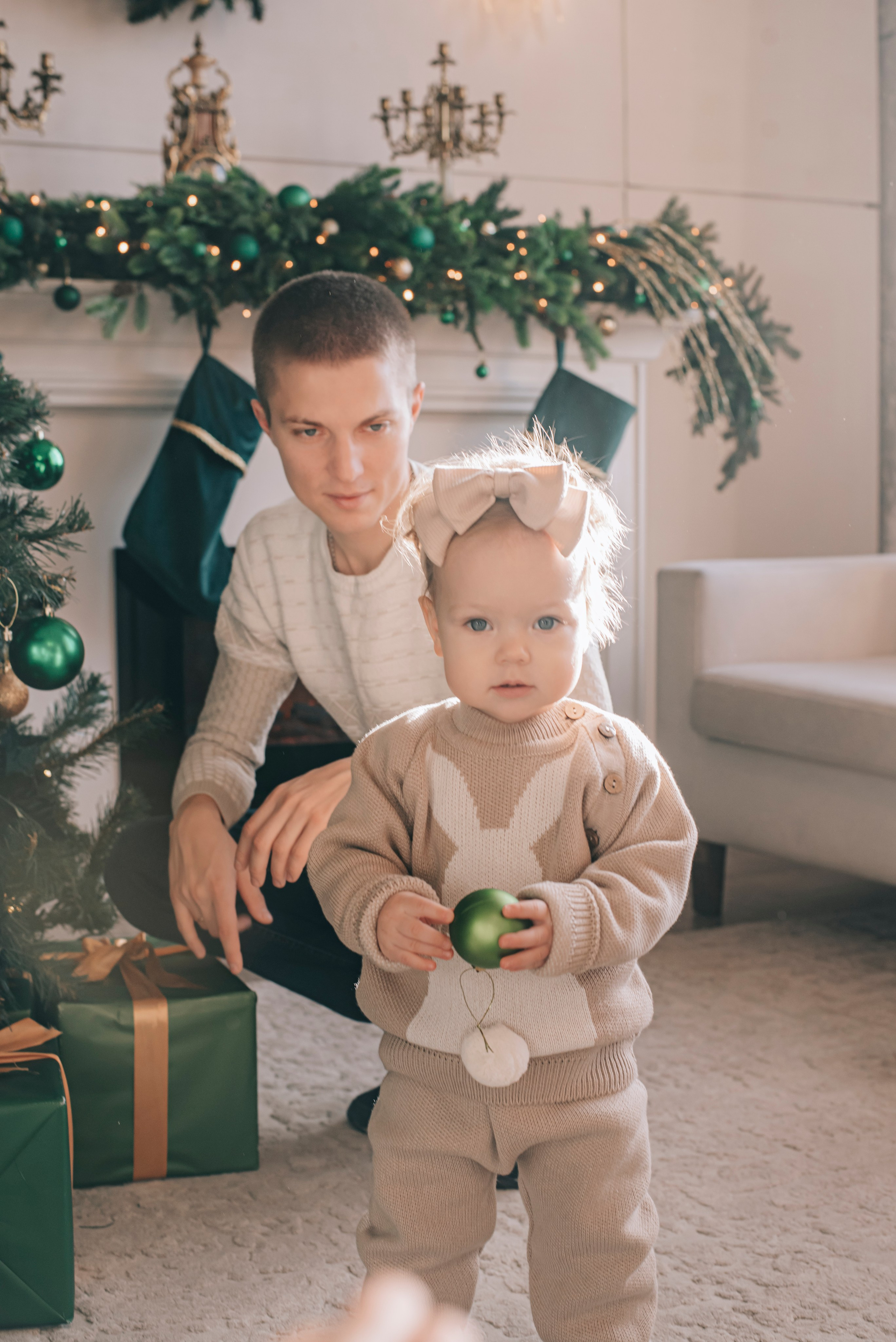 Новогодняя съёмка Никиты, Даши и Варвары. Фотограф в Краснодаре Зеленкина Дарья