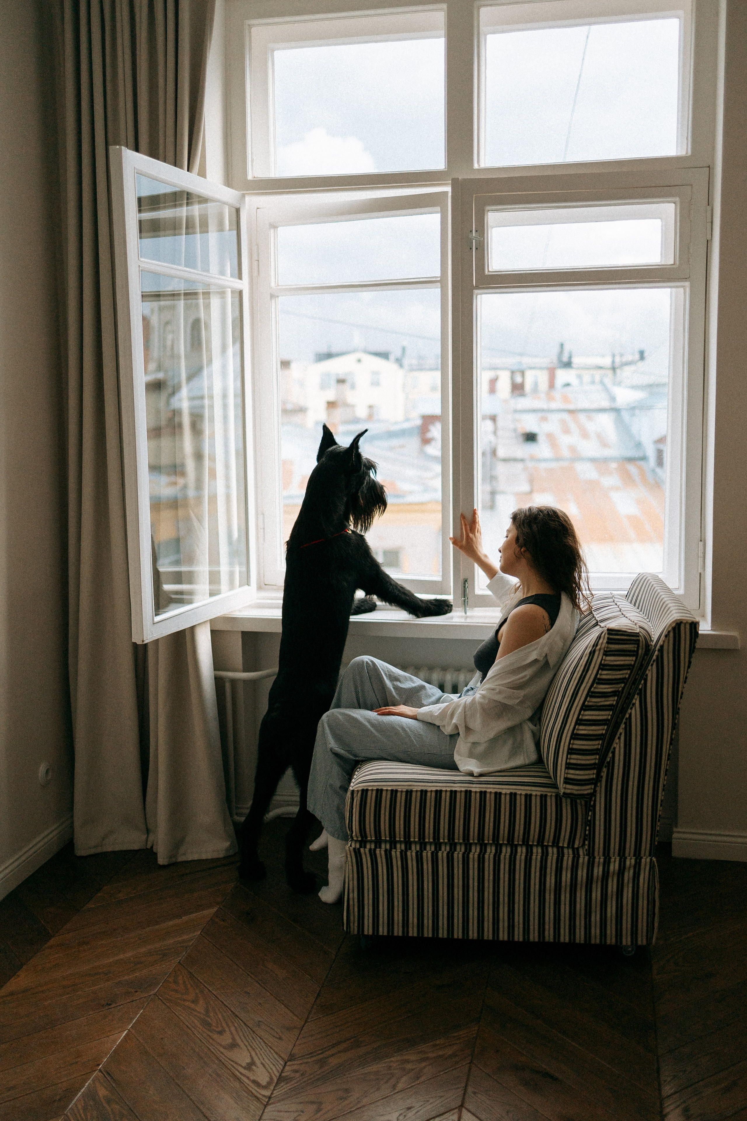 Умбра и Даша. Фотограф анималист Анастасия Пикей