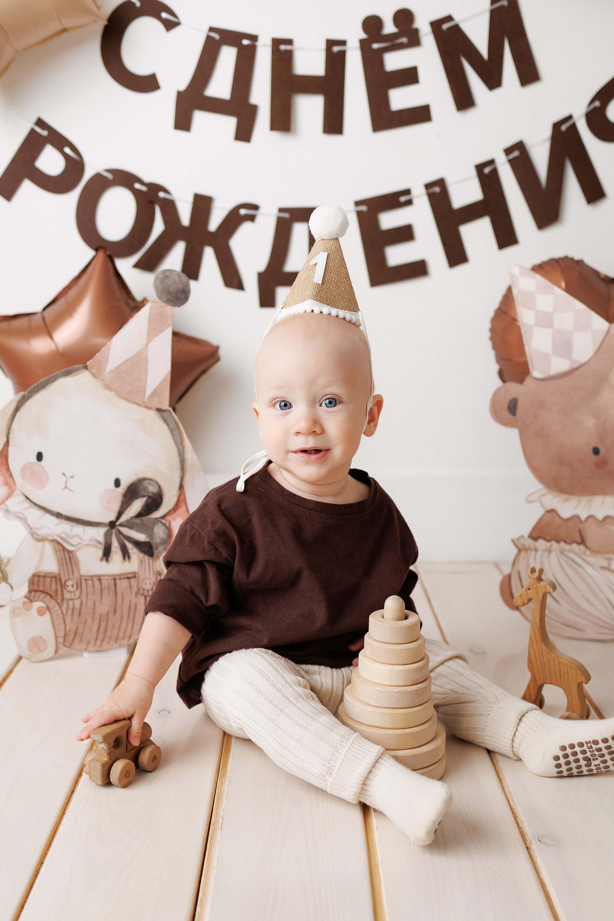 Мишеньке 1 годик. Фотограф новорожденный малышей Новосибирск