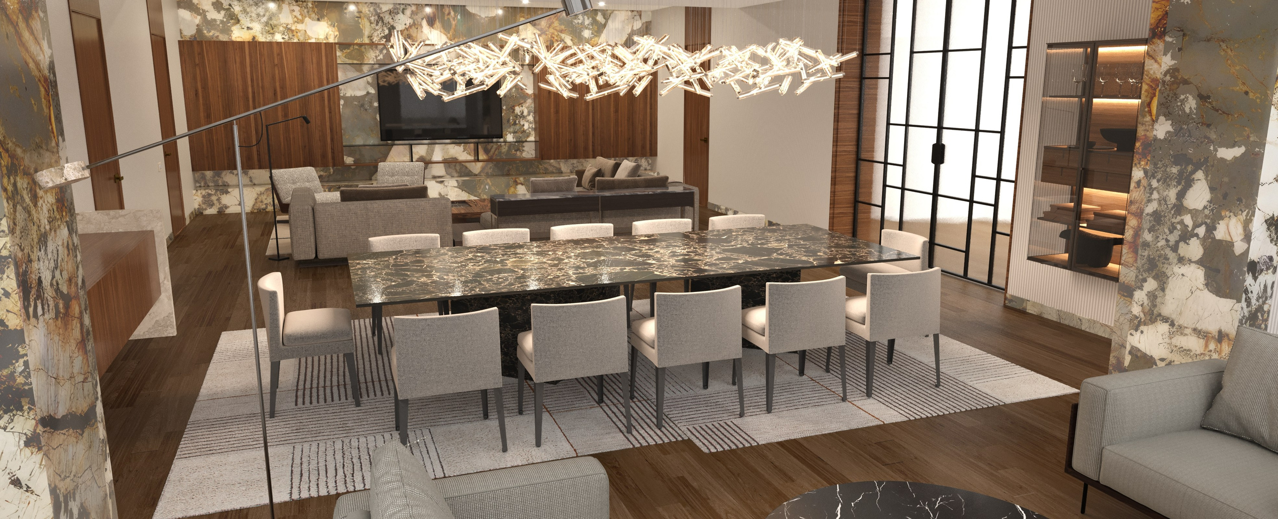 Квартира/ Звенигородское шоссе, г. Москва. Визуализация и анимация в Москве — Андрей Епифанов