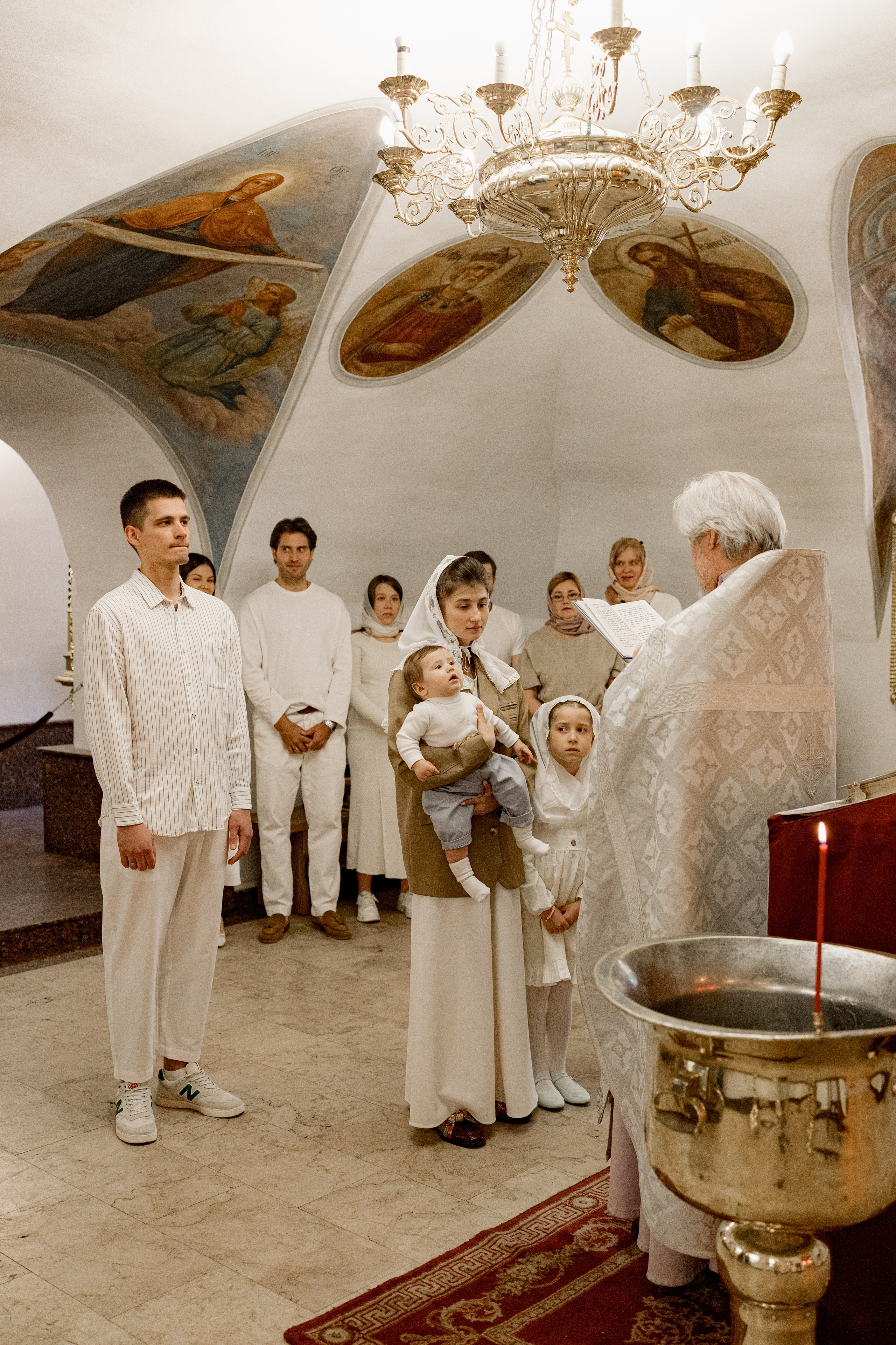 Таинство Крещения Макара. Фотограф новорождённых Newborn Москва